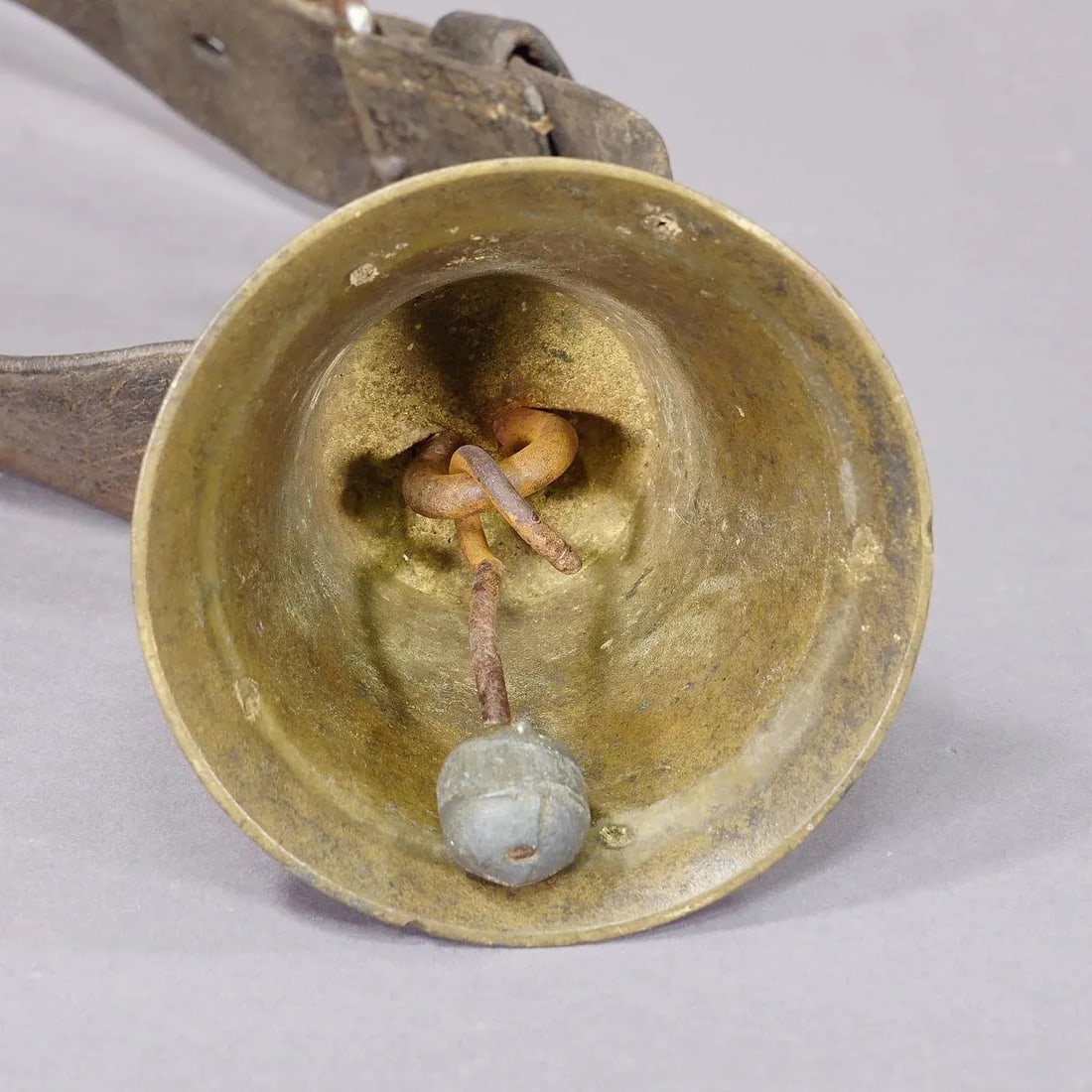 Antique Casted Bronze Cattle Bell Made in Switzerland Ca. 1900s - 8