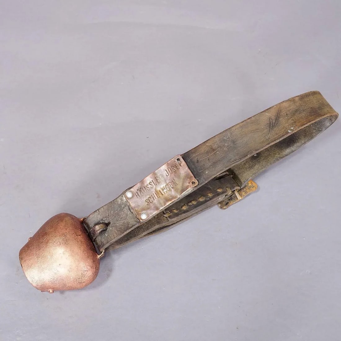 Antique Handforged Cattle Bell Made in Switzerland Ca. 1900s - 3