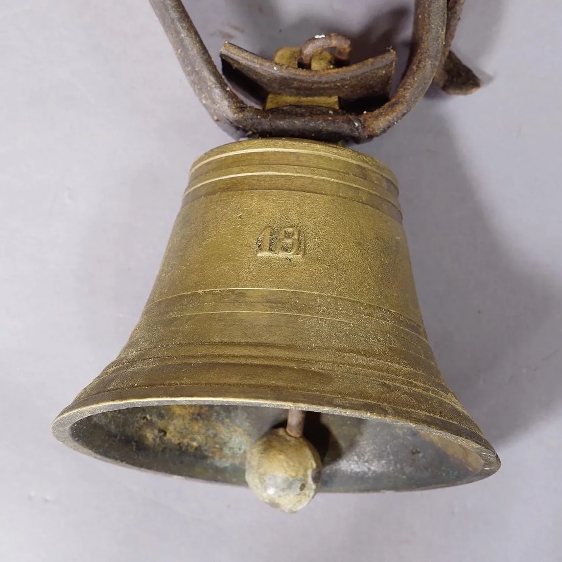 Swiss Casted Bronze Cattle Bell Ca. 1900s - 5