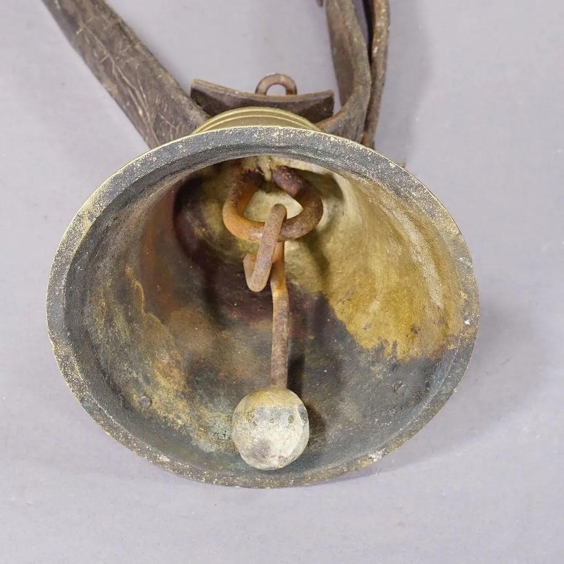 Swiss Casted Bronze Cattle Bell Ca. 1900s - 6
