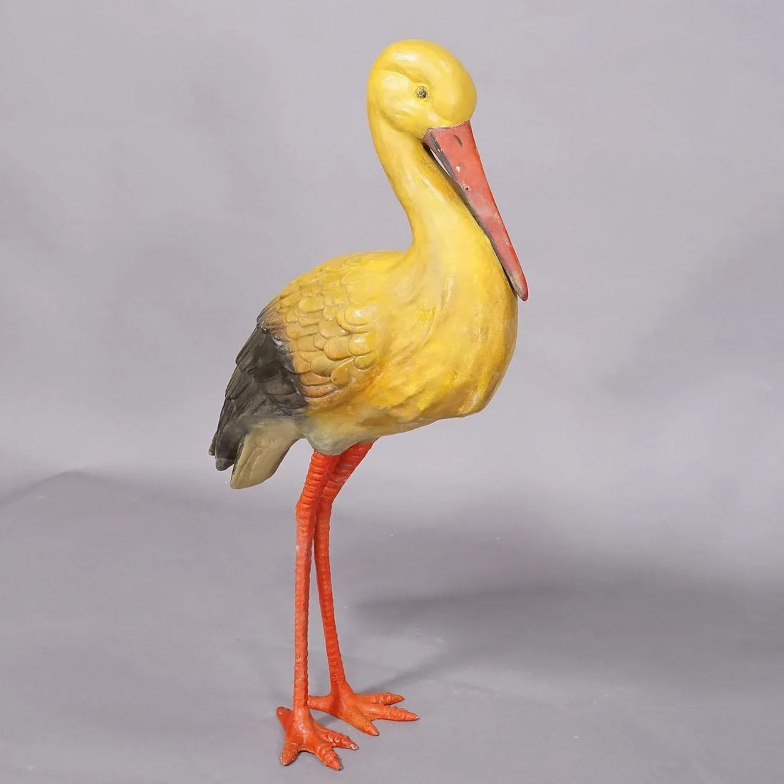 Rare Terracotta Stork for Garden Decoration, Germany Ca. 1950s - 2