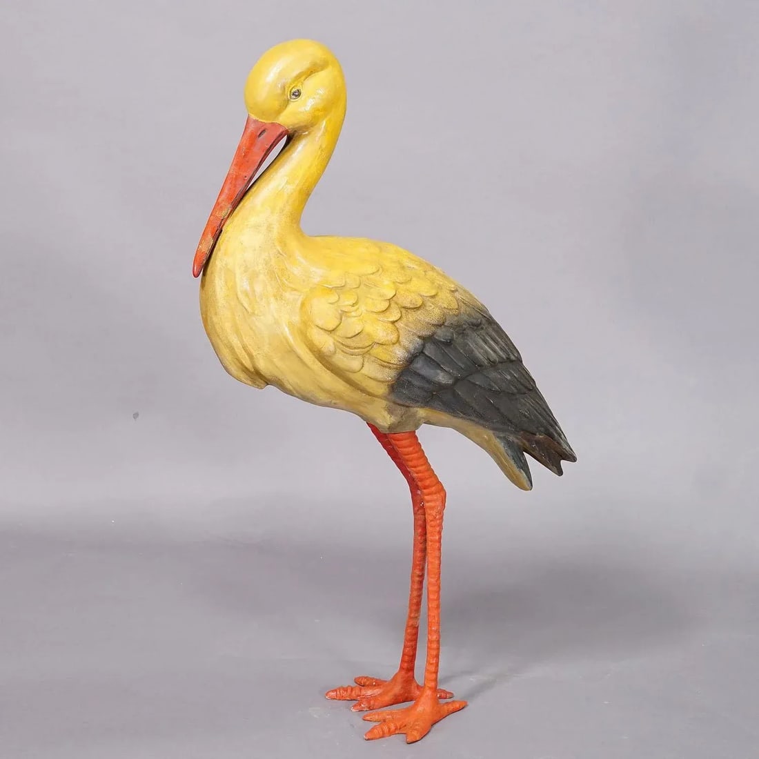 Rare Terracotta Stork for Garden Decoration, Germany Ca. 1950s - 3