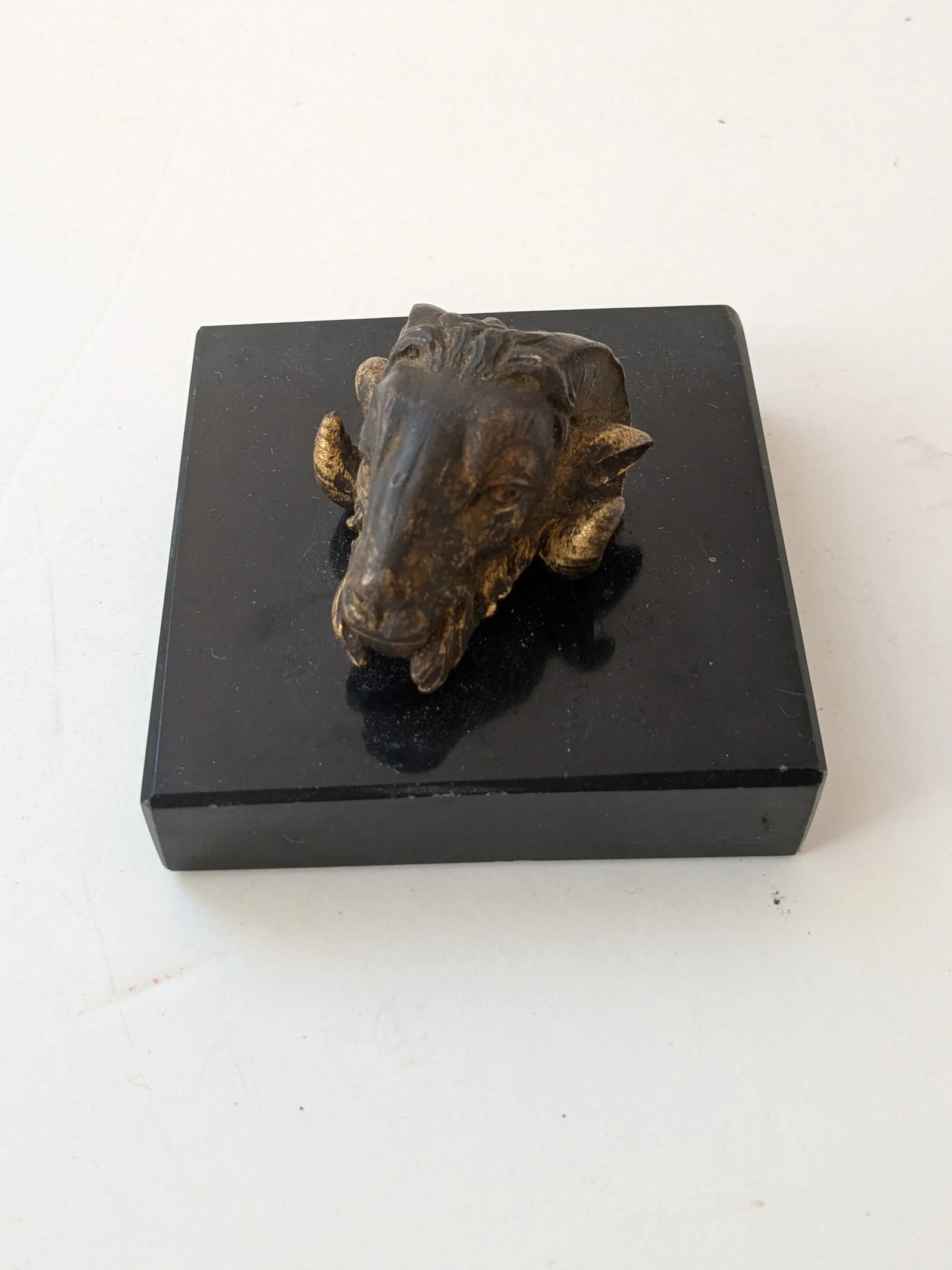 Rare Bronze Ram Helmet Ornament – Wwi Verdun Battle Commemorative - 2