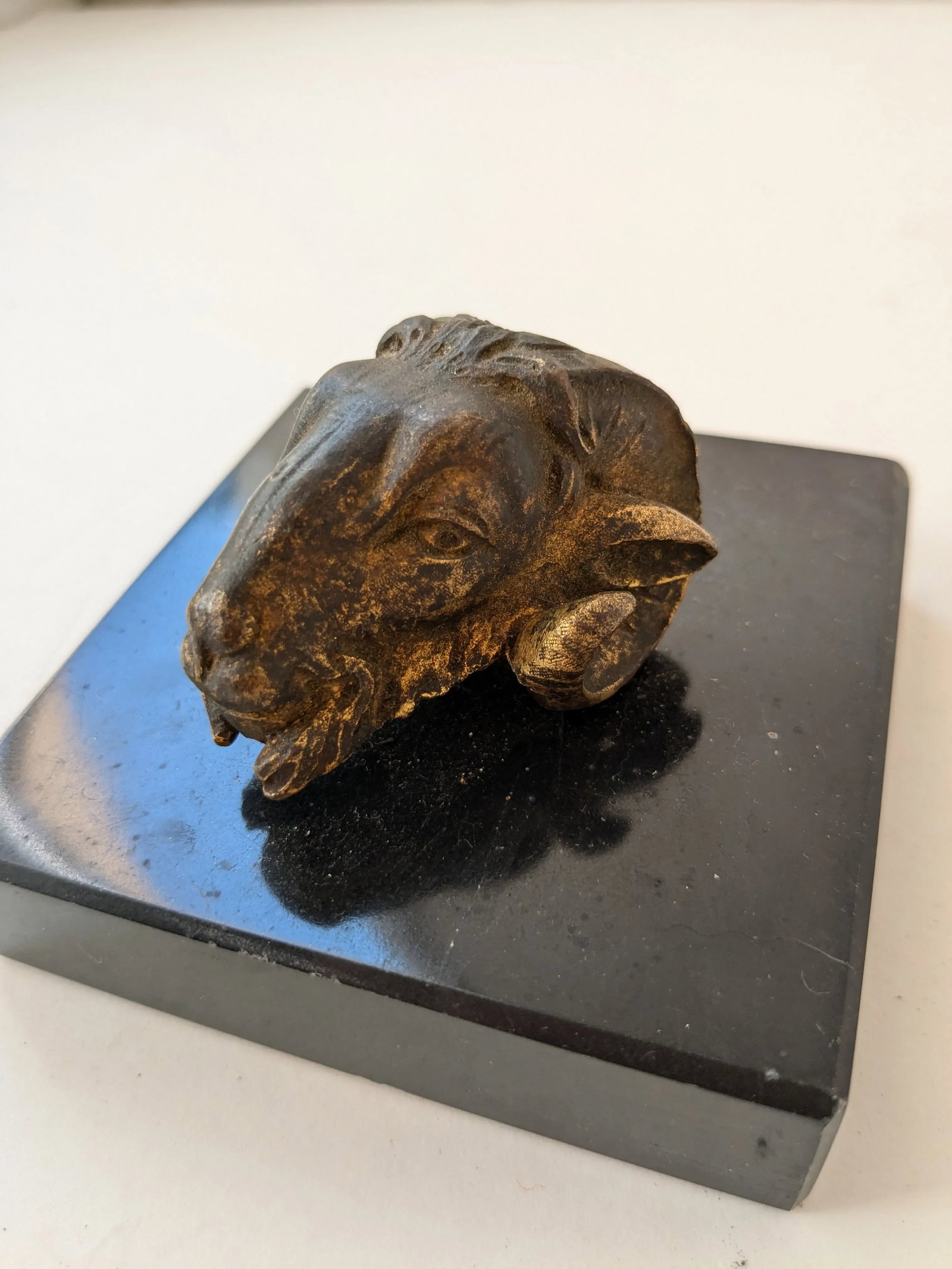 Rare Bronze Ram Helmet Ornament – Wwi Verdun Battle Commemorative - 3