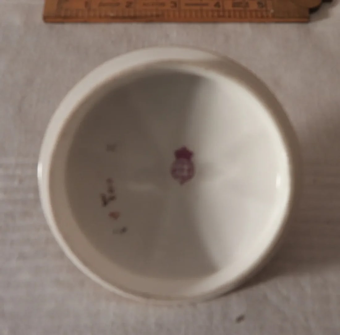 Antique Royal Worcester England Chinoiserie Floral Bisque Biscuit Jar Underplate 1888 - 10