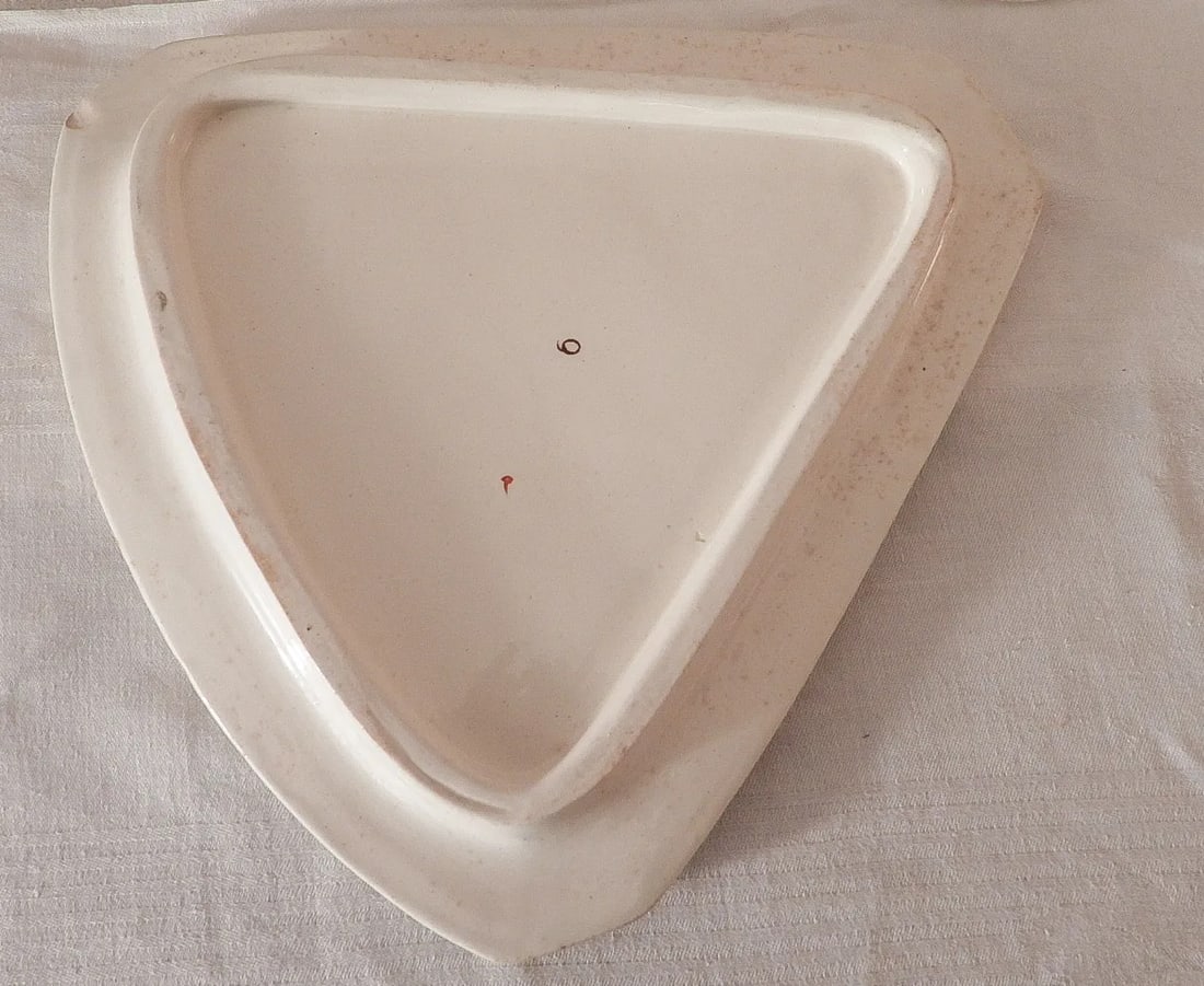 Victorian 1890 English Earthenware Forest Floral Cheese Butter Keeper - 7