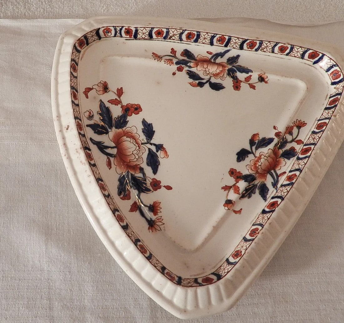 Victorian 1890 English Earthenware Forest Floral Cheese Butter Keeper - 8