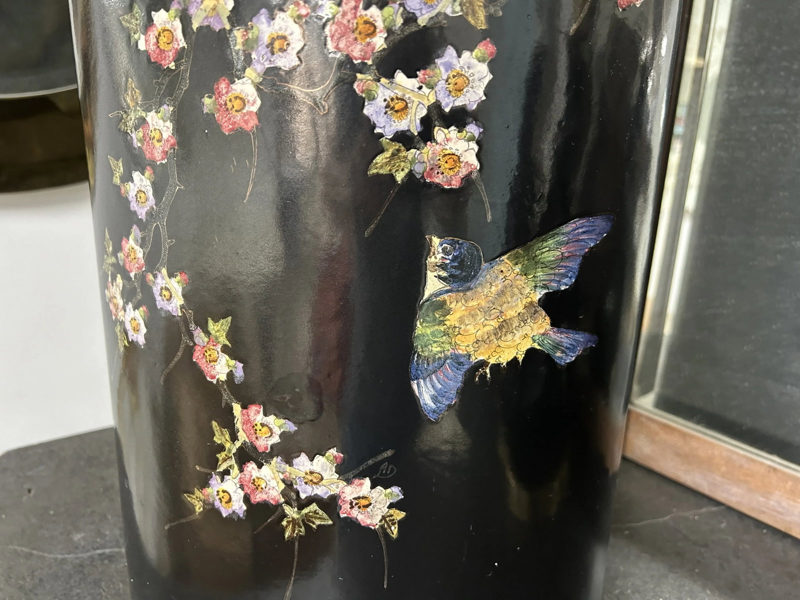 1950s Italian Glazed Terracotta Umbrella Stand - 7