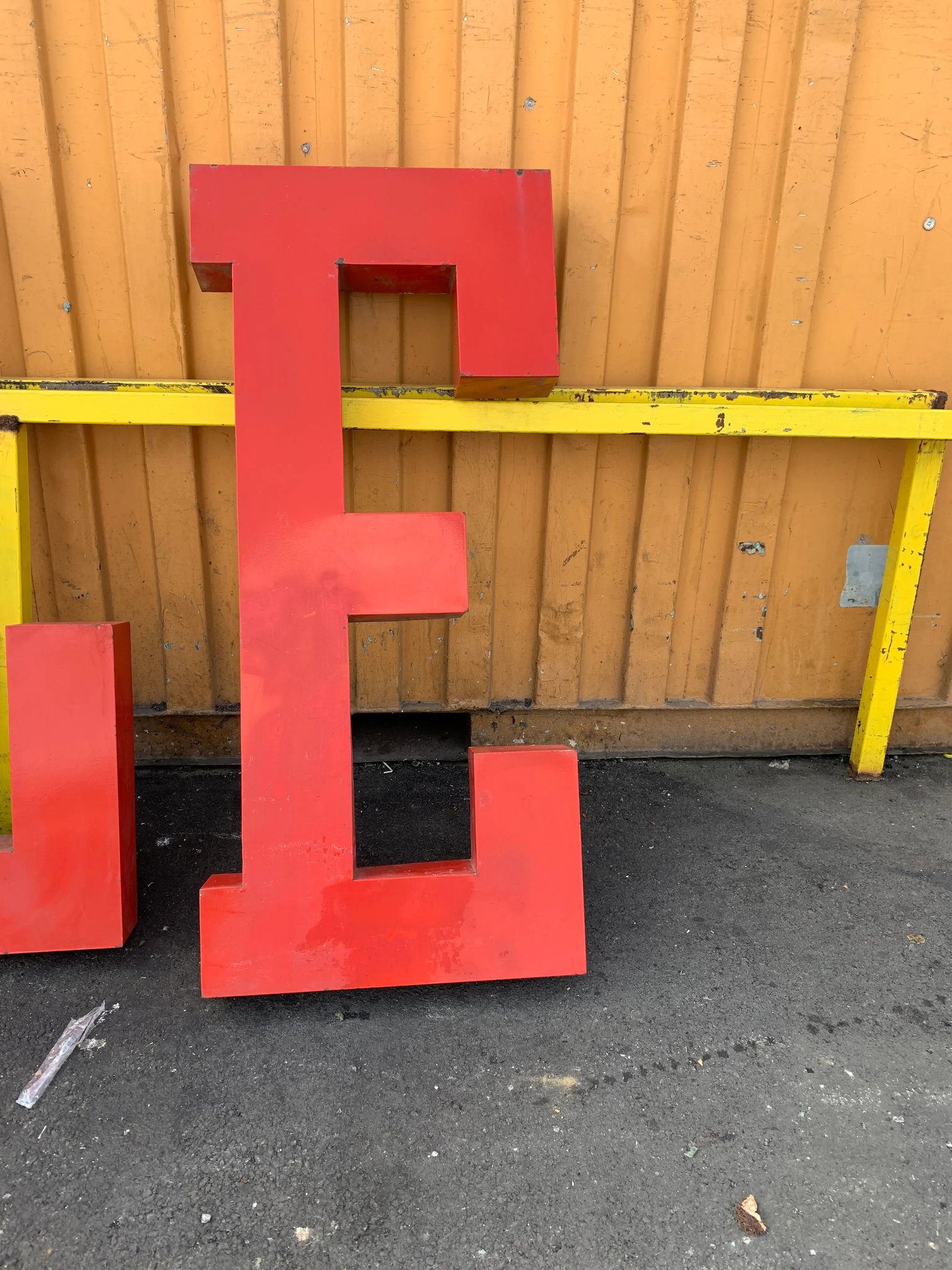 Vintage Metal Porcelain Sign Letters " Sale" or " Ales" - 6