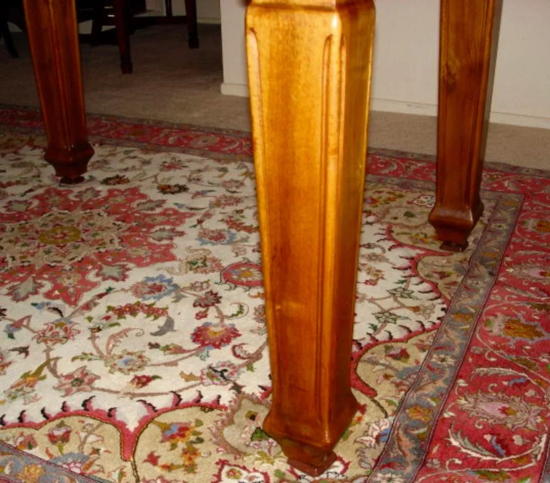 French Art Nouveau Walnut Dining Table - 2