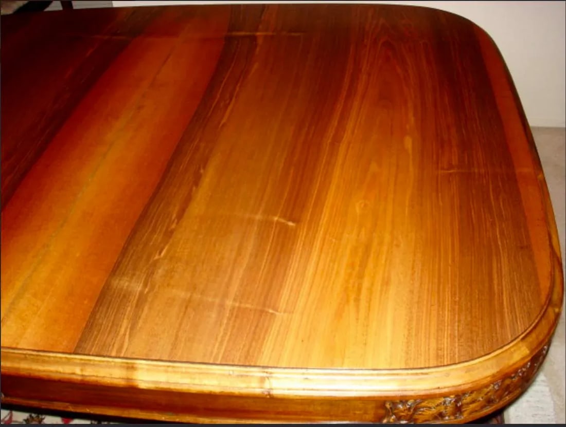 French Art Nouveau Walnut Dining Table - 4