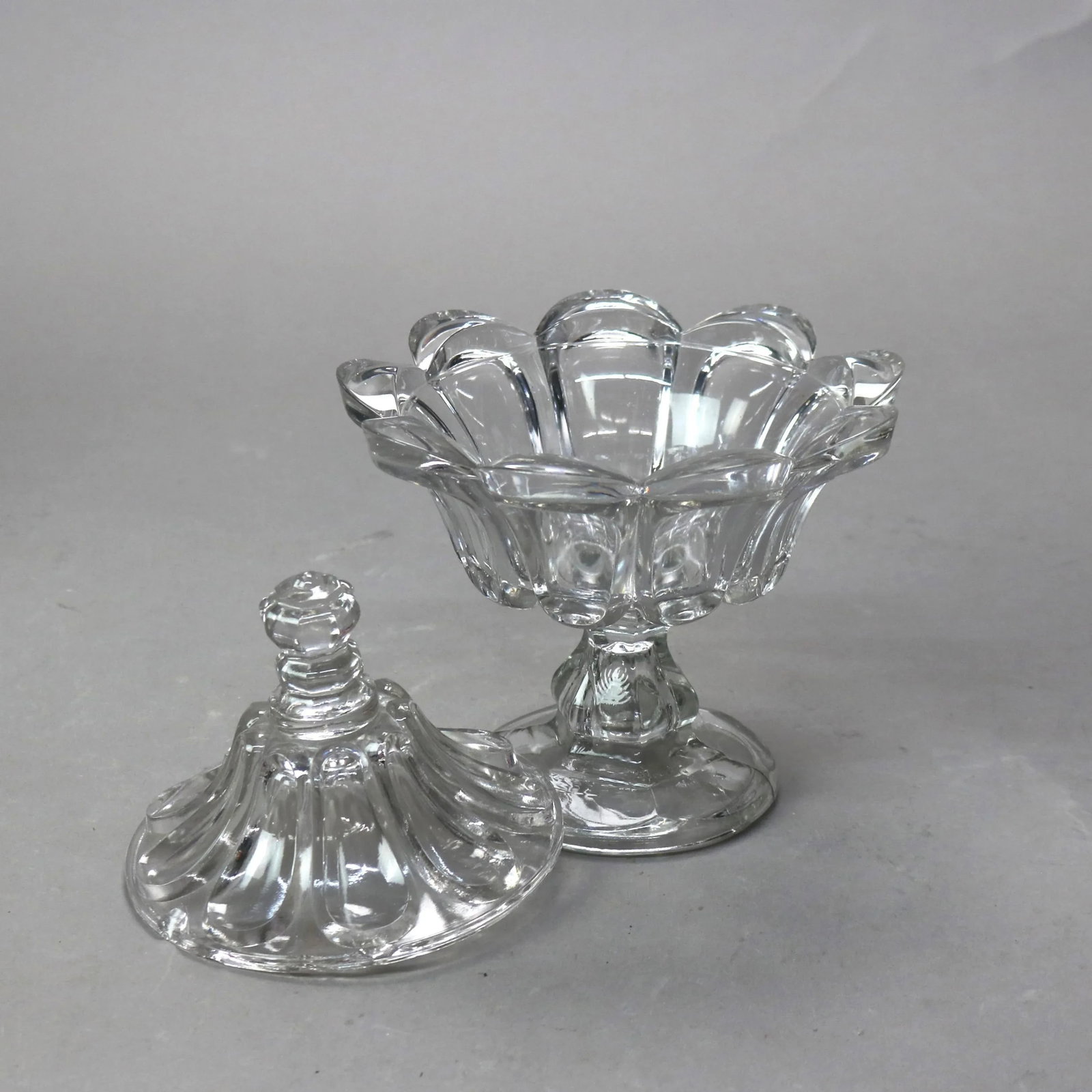 19th Century Antique Pressed Glass Pieces- 3 Pieces - 11