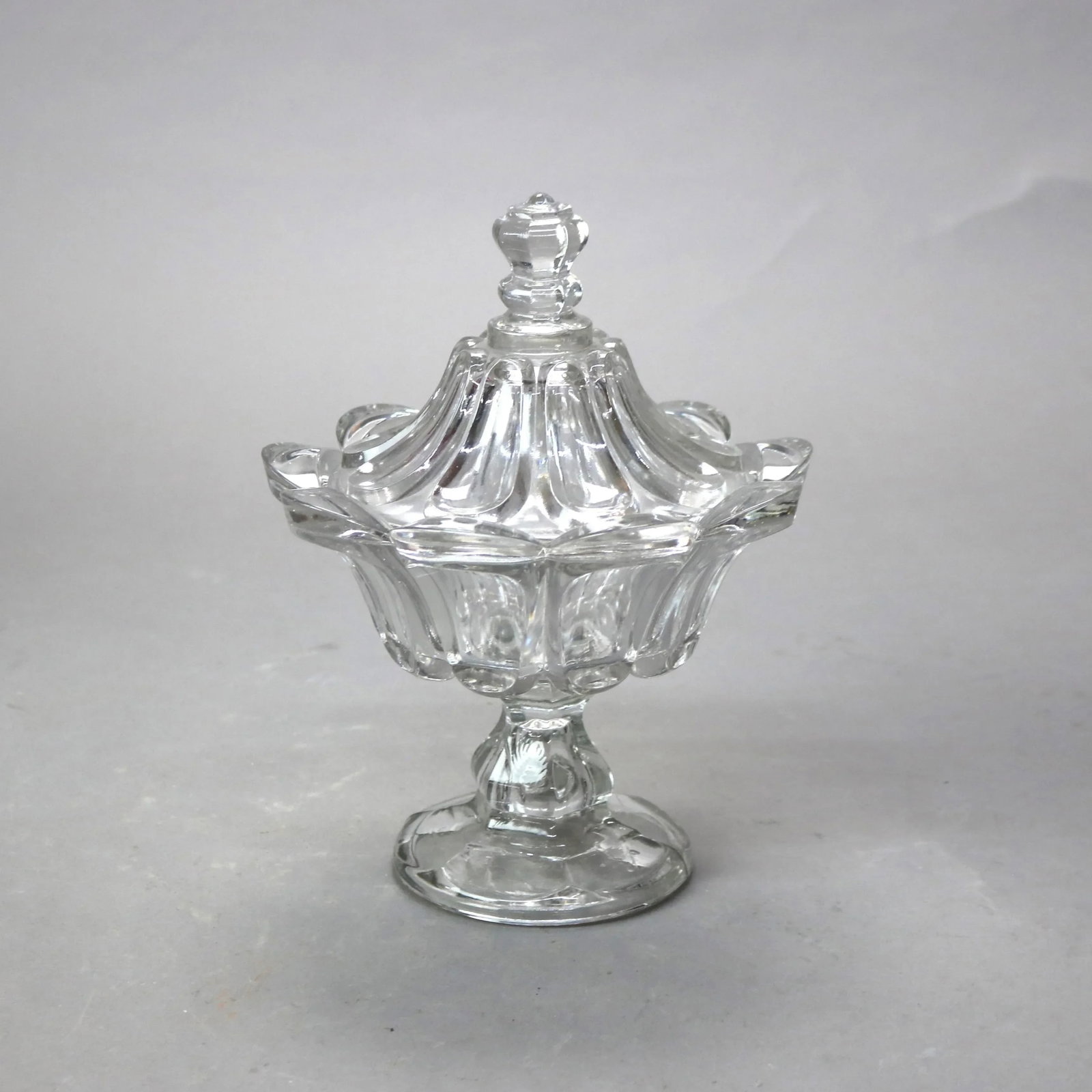 19th Century Antique Pressed Glass Pieces- 3 Pieces - 8