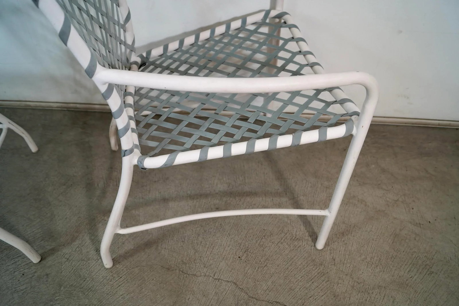 1970's Mid-Century Modern Brown Jordan Aluminum Patio Chairs - Set of 3 - 10