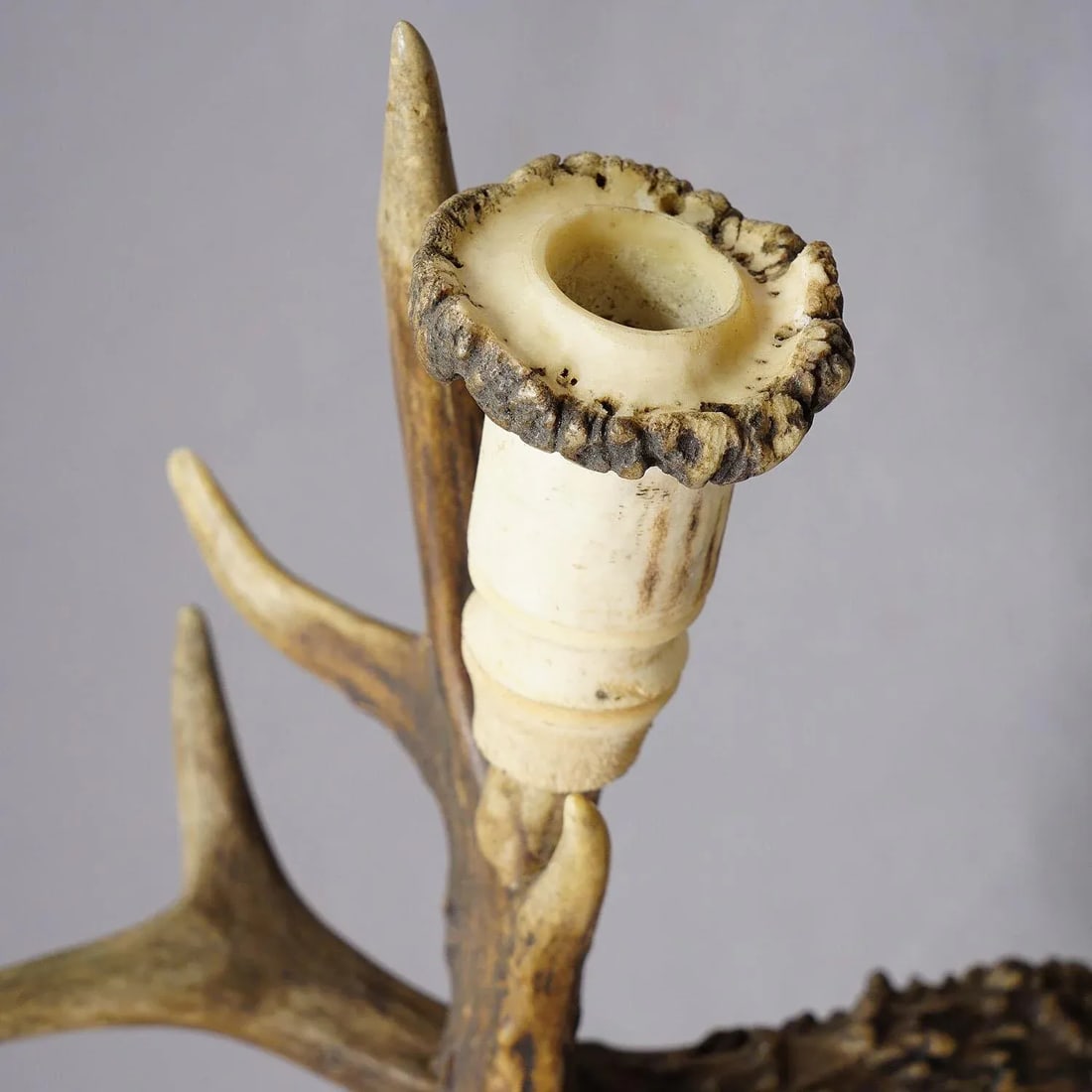 A Pair Great Black Forest Wall Sconces With Deer Horns, Germany Ca. 1900 - 7
