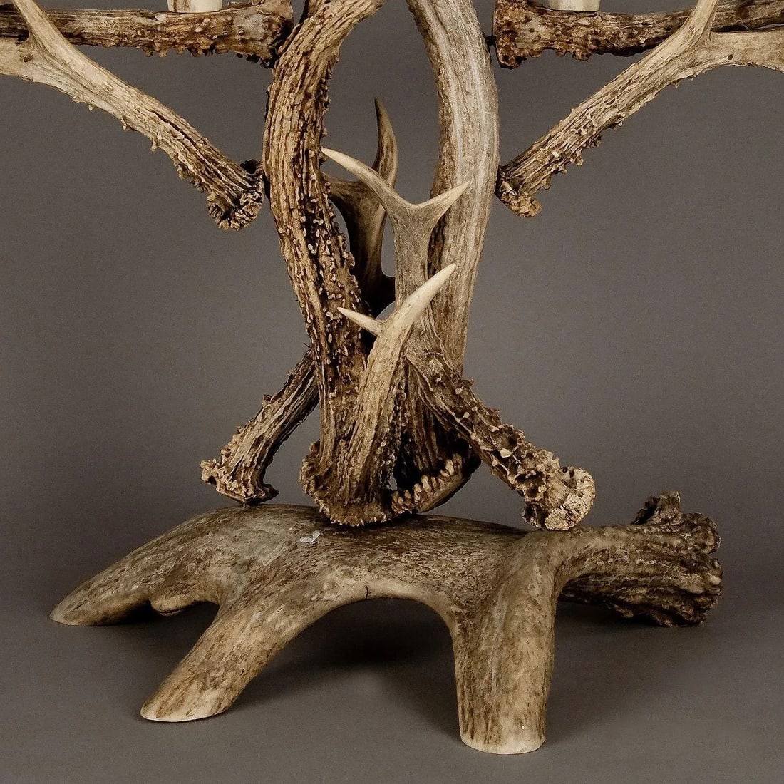 Large Antler Candle Holder Ca. 1900 - 2