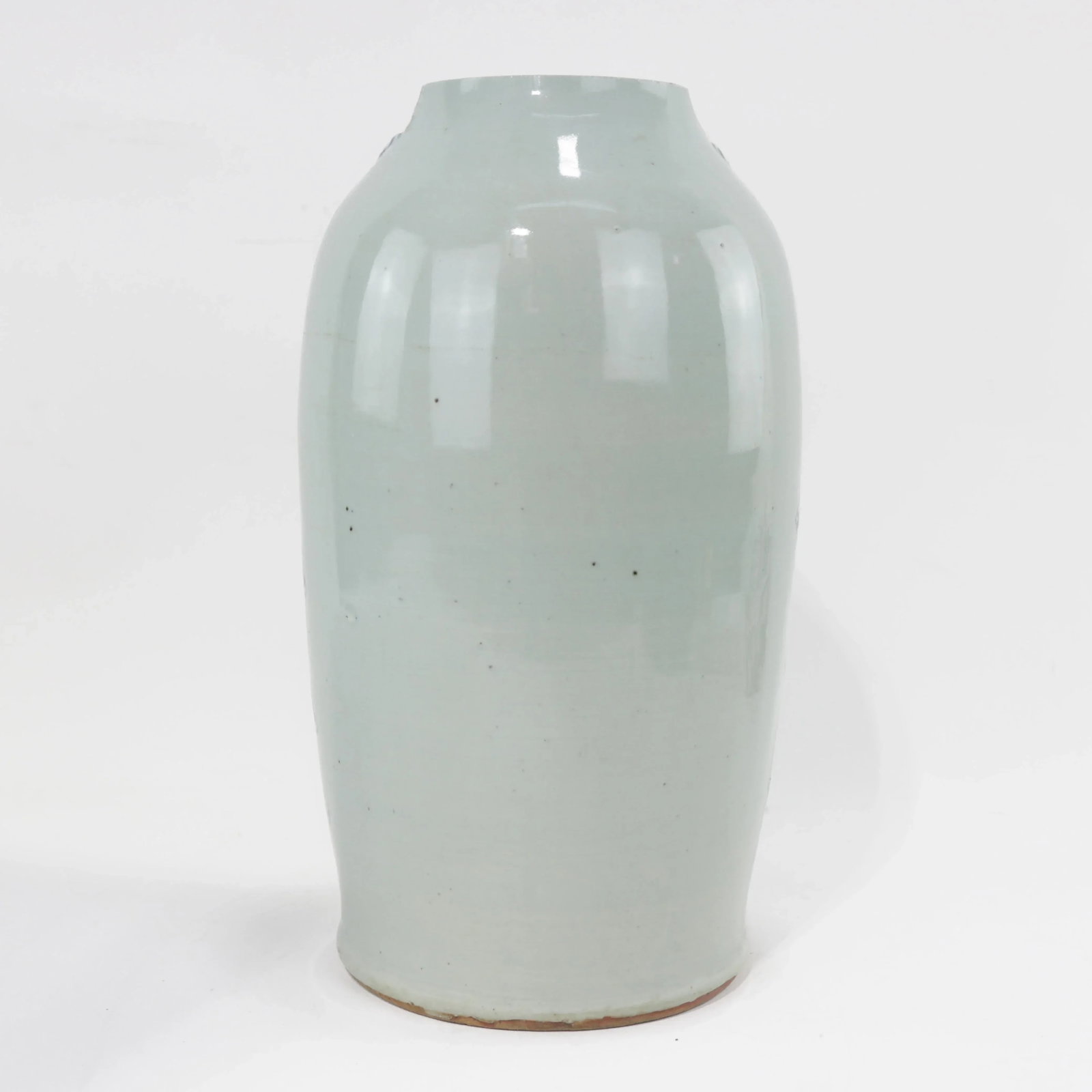 Chinese Blue and White Porcelain Vase With Foo Lions and Cloud Motif - 3