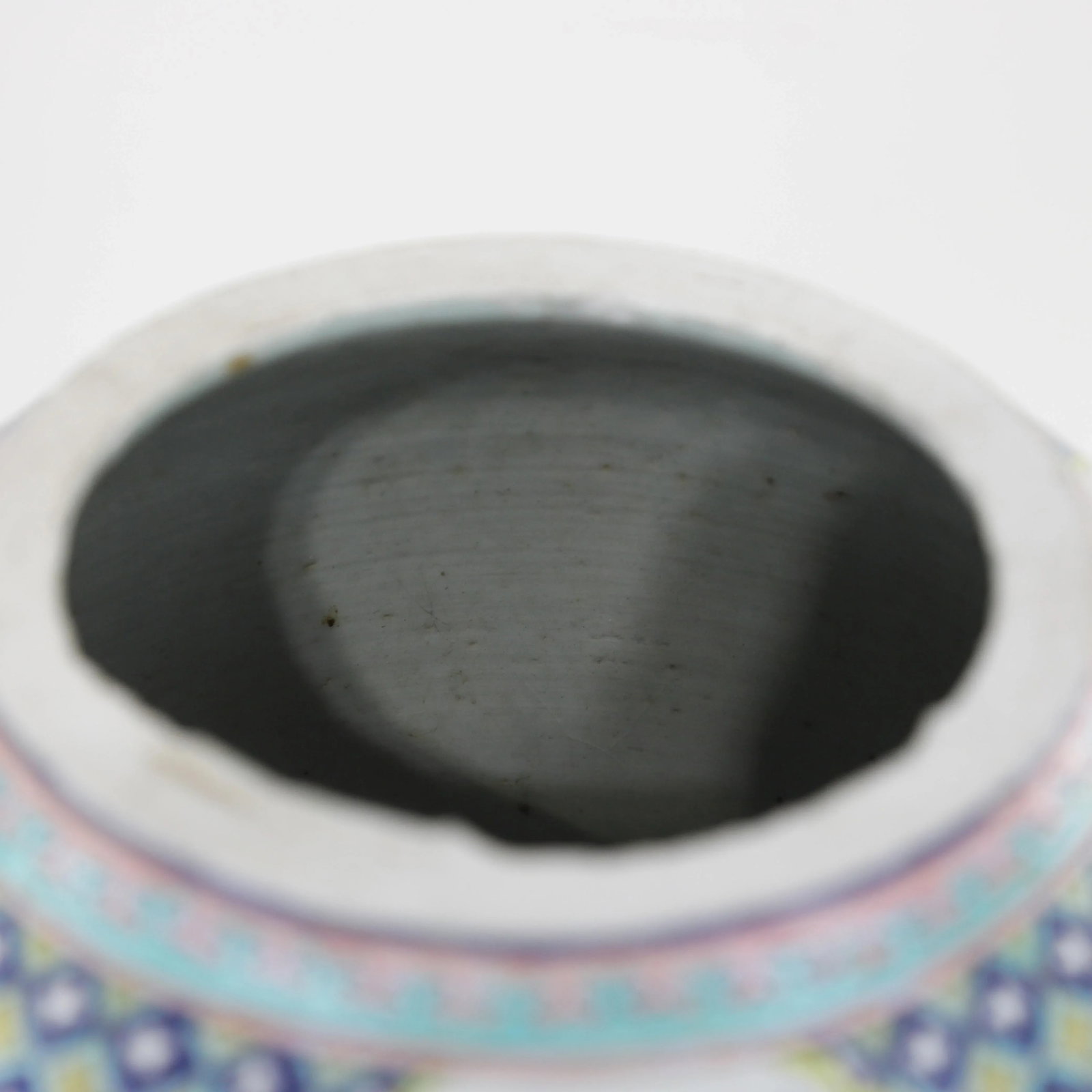 Chinese Famille Rose Porcelain Palace Vase With Scholar's Objects - 6