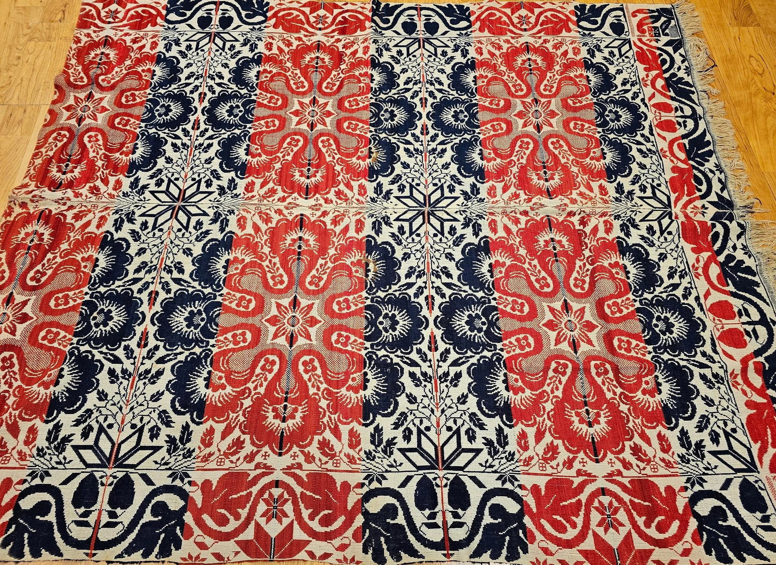 Mid 19th Century American Coverlet - 4