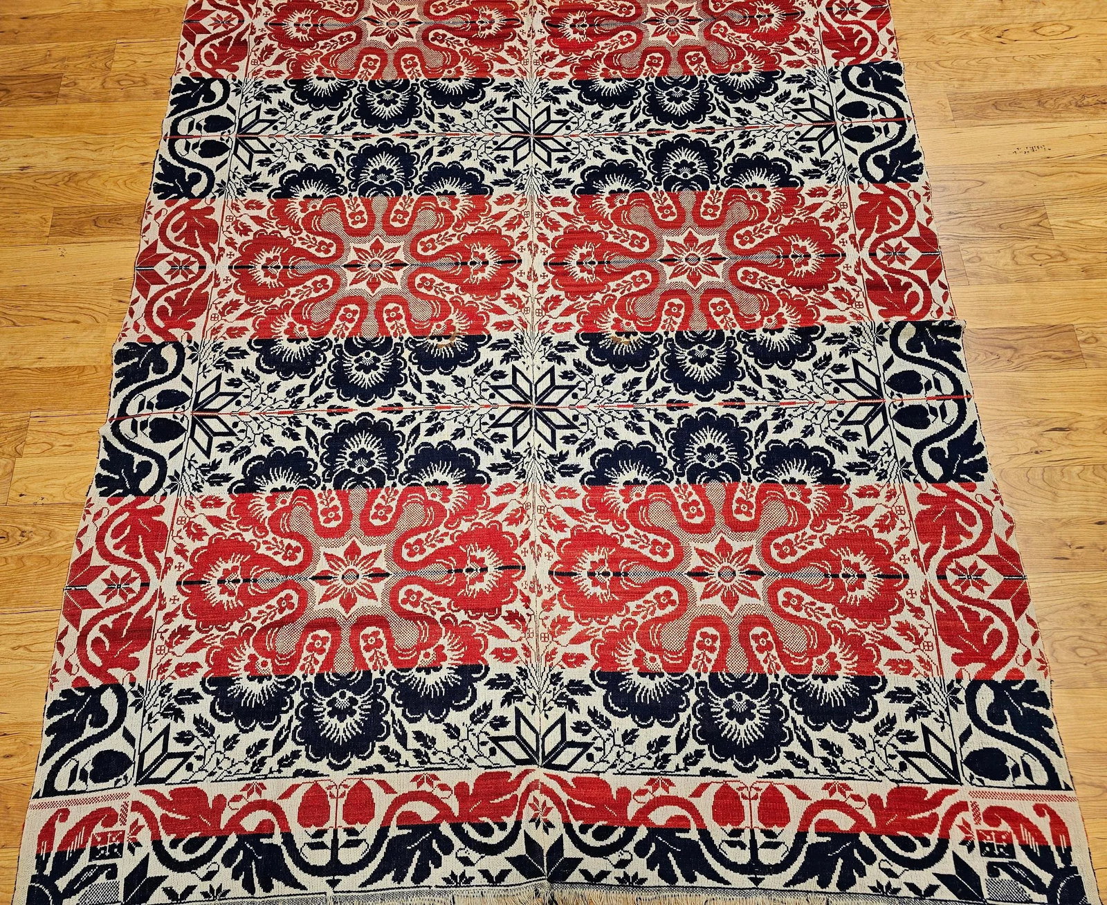 Mid 19th Century American Coverlet - 5