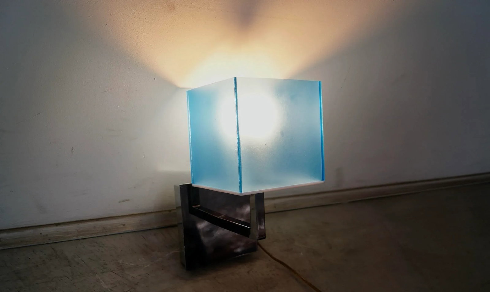 1990's Postmodern Italian Fontana Arte Chrome & Lucite Sconces - A Pair - 11