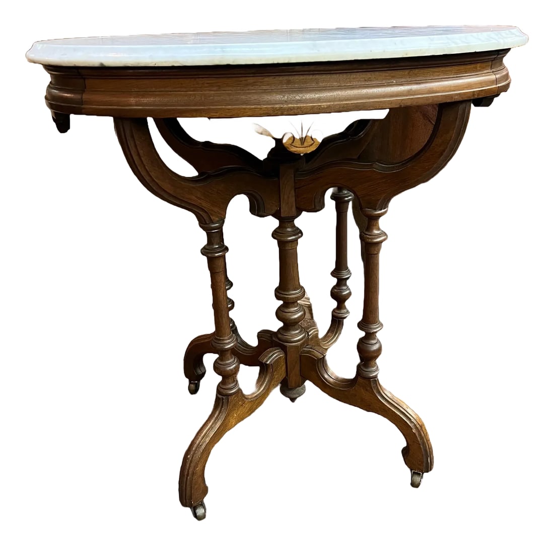 East Lake Marble Top Parlor Table (1 of 11)