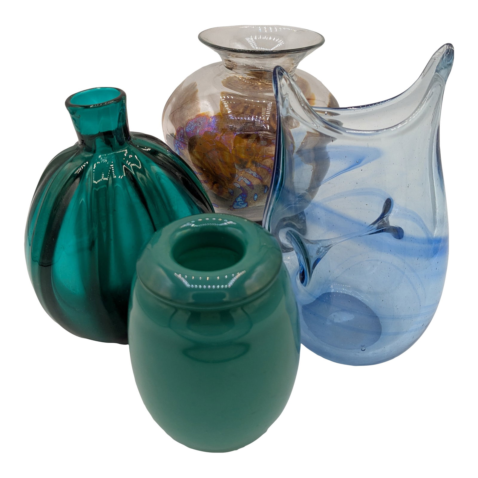 Mid 20th Century Group of 4 Studio Art Glass Pieces (1 of 12)