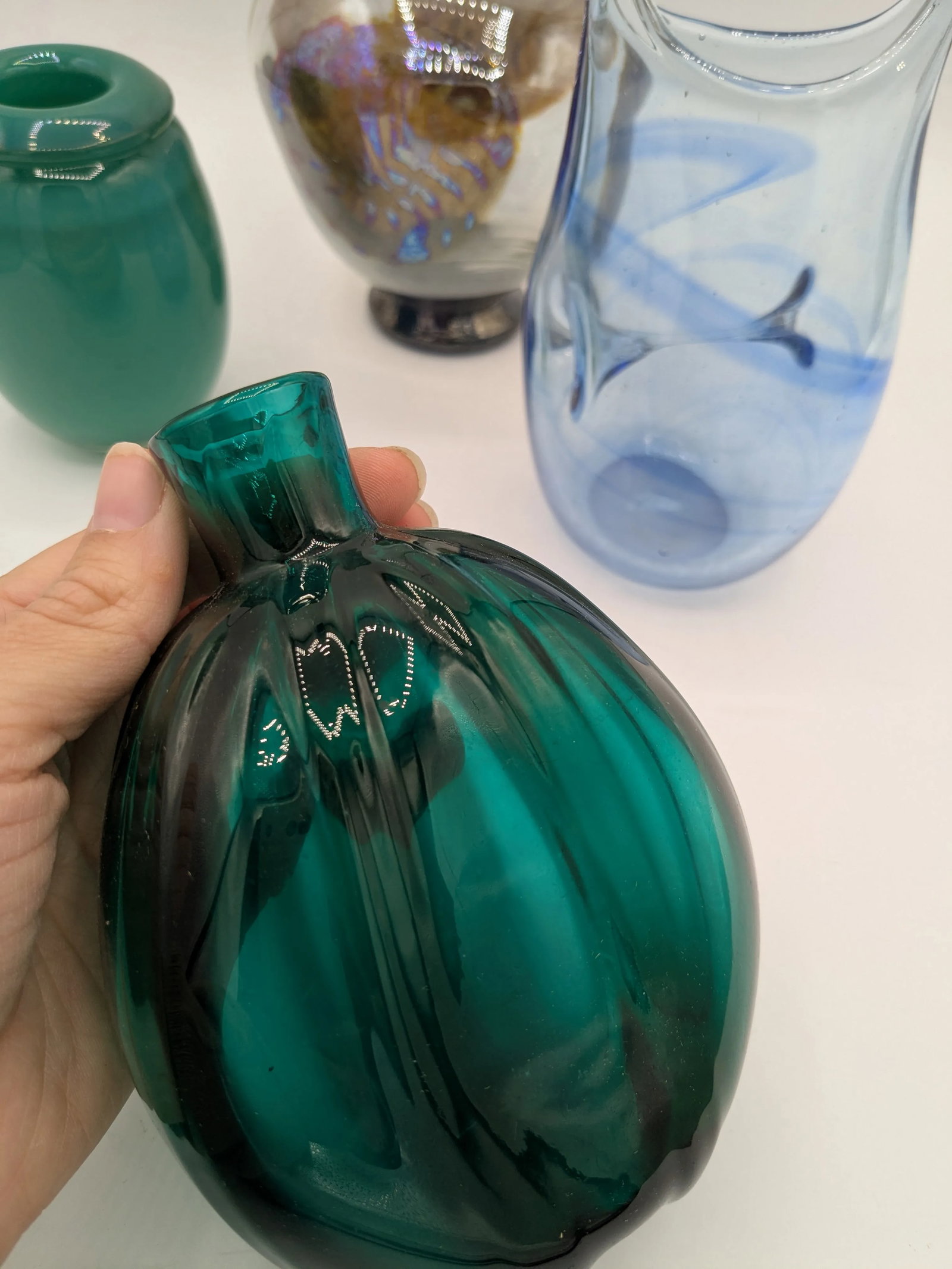 Mid 20th Century Group of 4 Studio Art Glass Pieces - 5