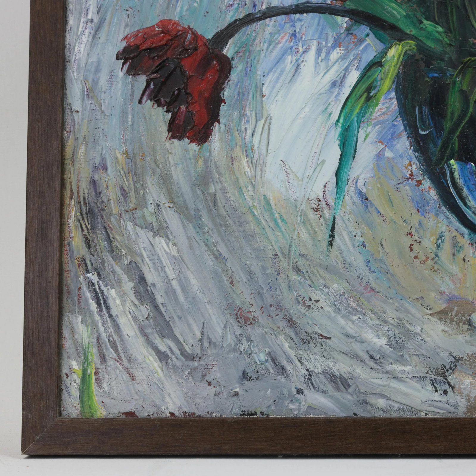 Framed Still Life Oil Painting of Colorful Flowers in Vase Signed by Nandor Vagh-Weinmann - 6