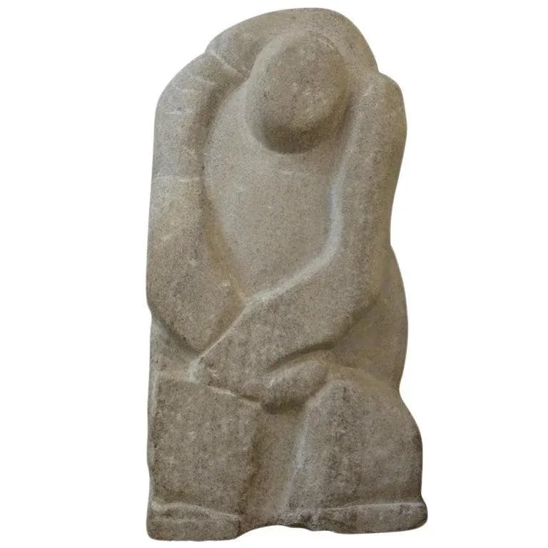 Mid-Century Modern Abstract Granite Sculpture - 11