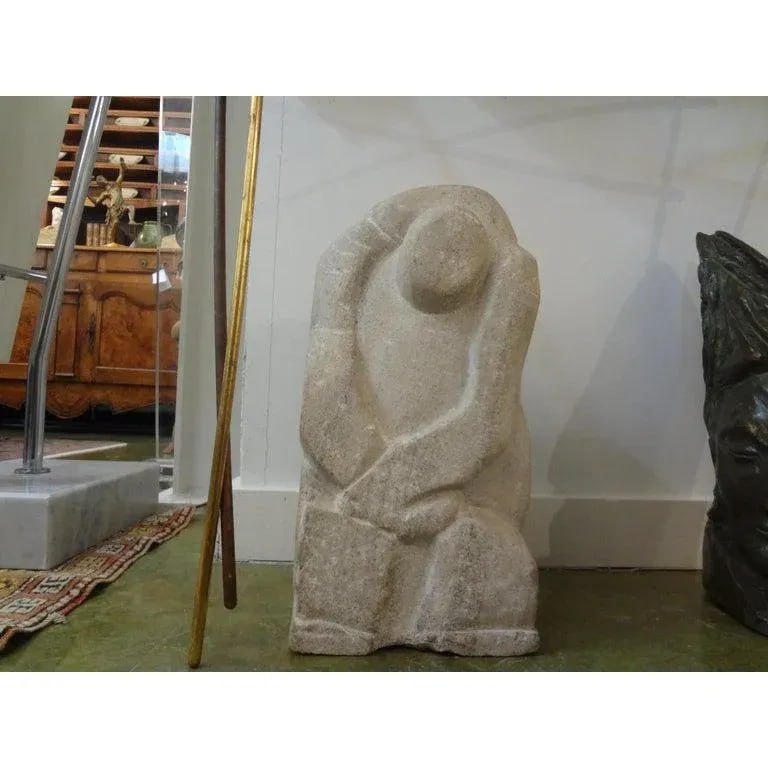 Mid-Century Modern Abstract Granite Sculpture - 2