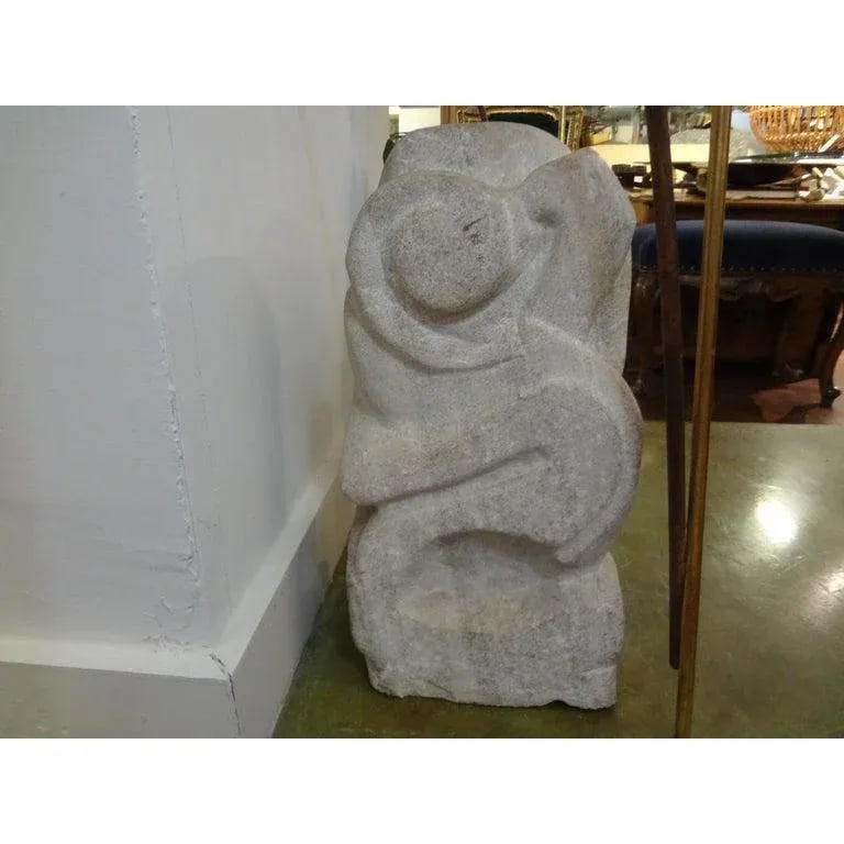 Mid-Century Modern Abstract Granite Sculpture - 3