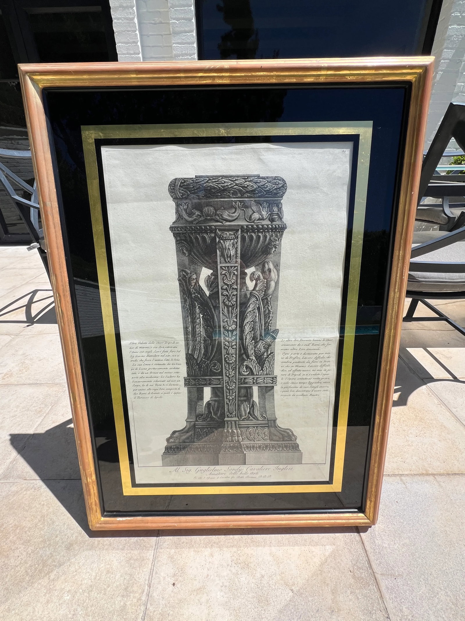18th Century Antique Giovanni Ballista Piranesi Neoclassical Etching, Framed - 5