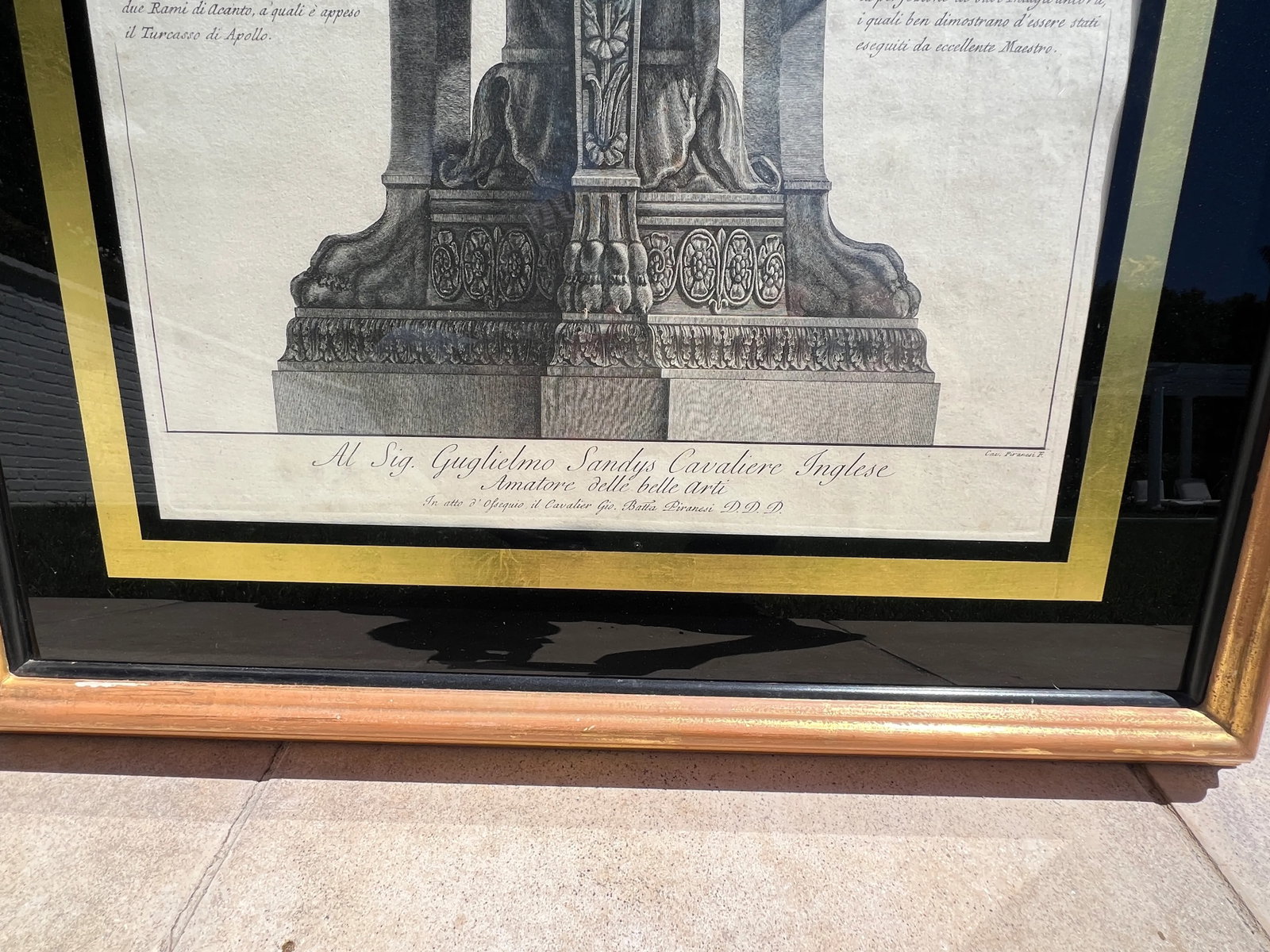 18th Century Antique Giovanni Ballista Piranesi Neoclassical Etching, Framed - 6