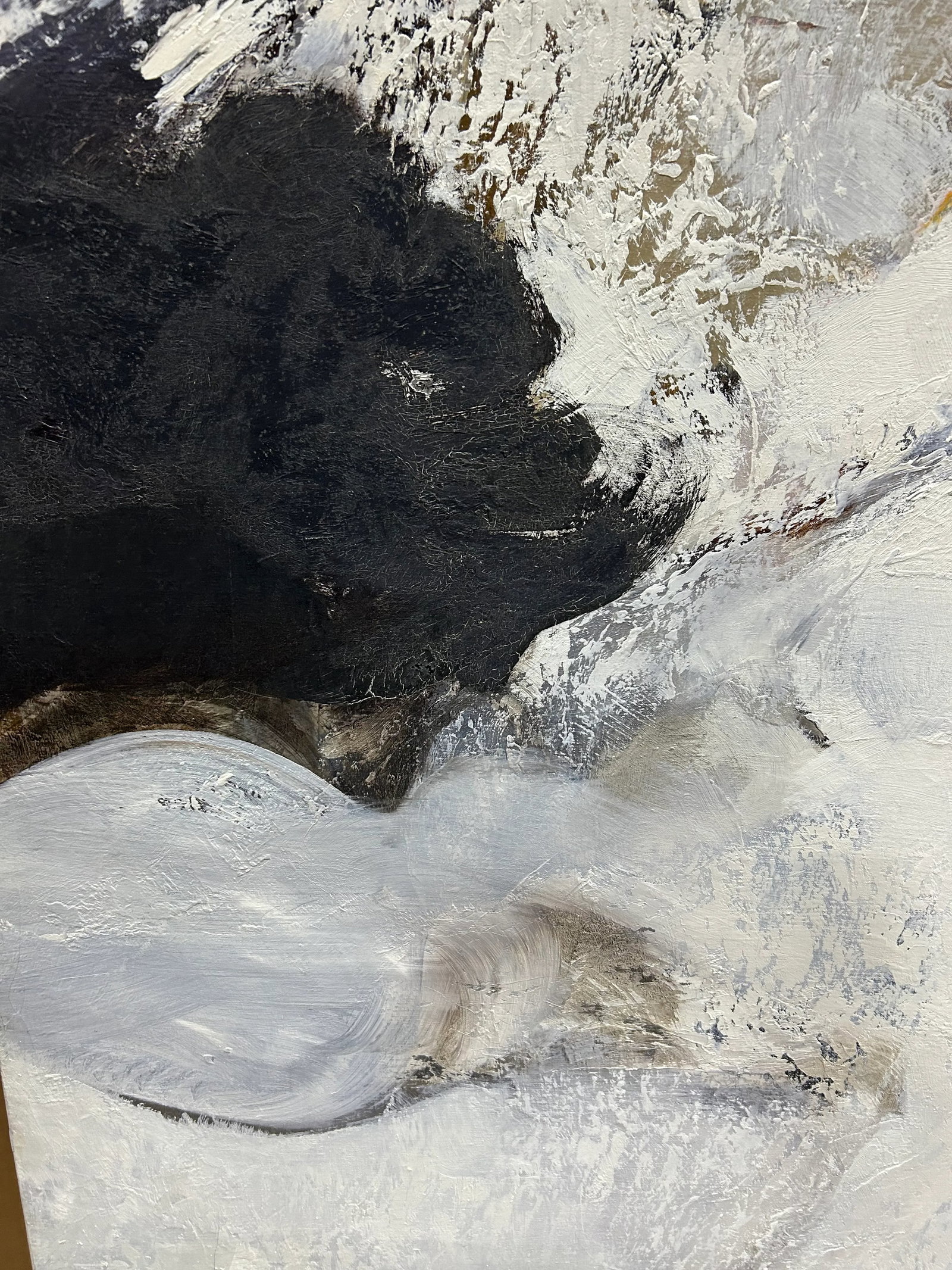 Monumental Abstract Painting With Heavy Impasto by Thomas George - 10