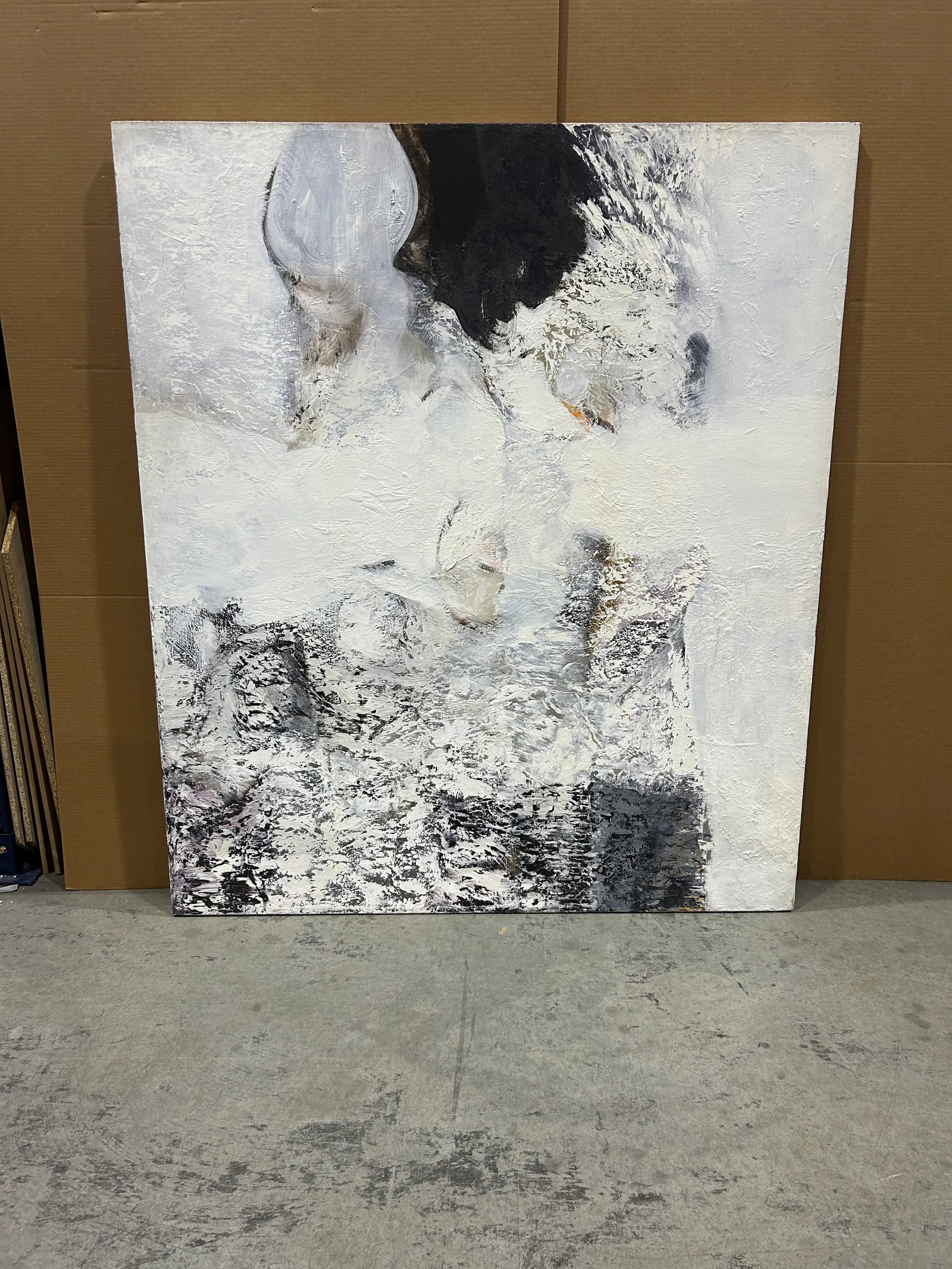 Monumental Abstract Painting With Heavy Impasto by Thomas George - 13