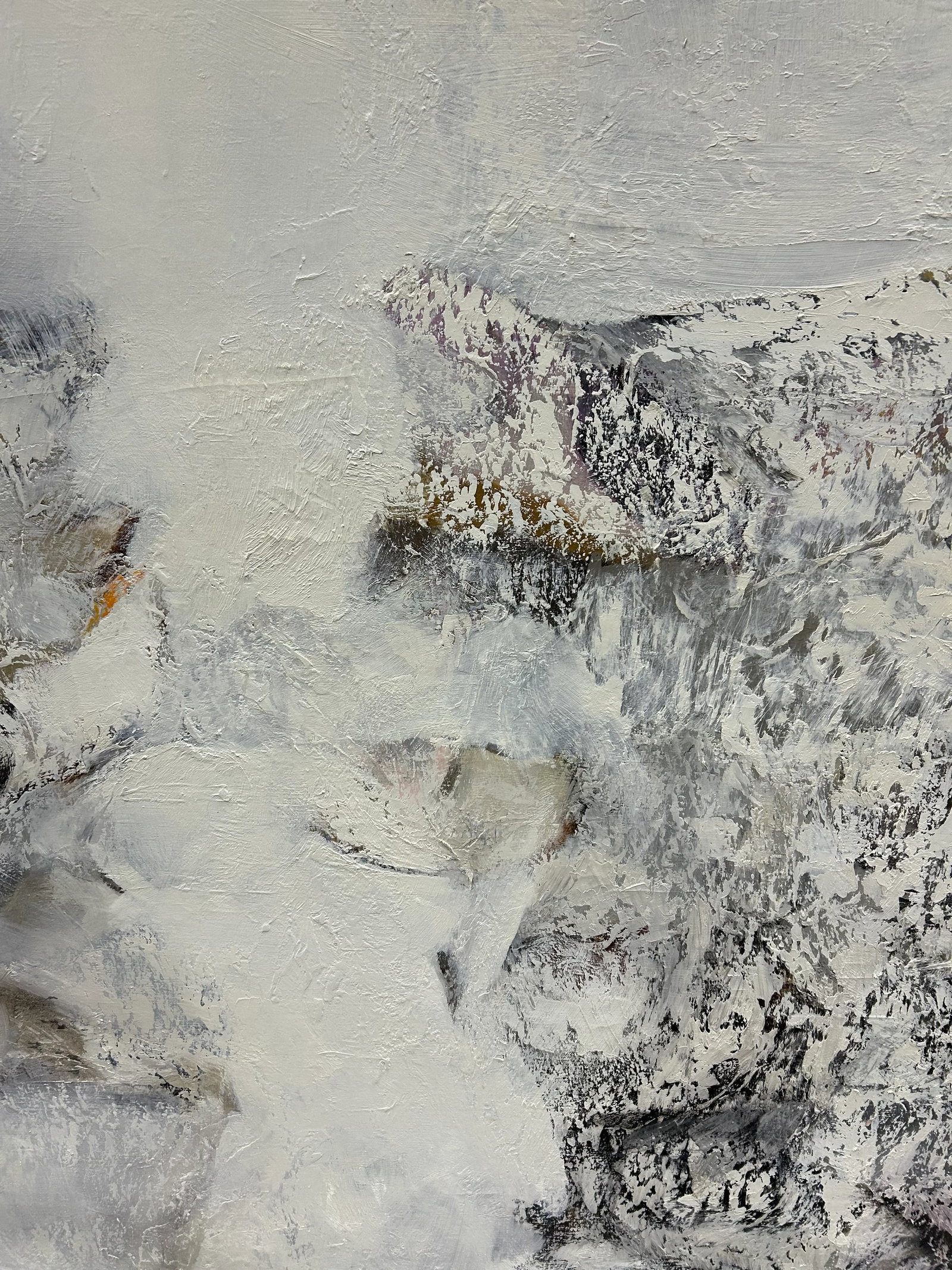 Monumental Abstract Painting With Heavy Impasto by Thomas George - 3