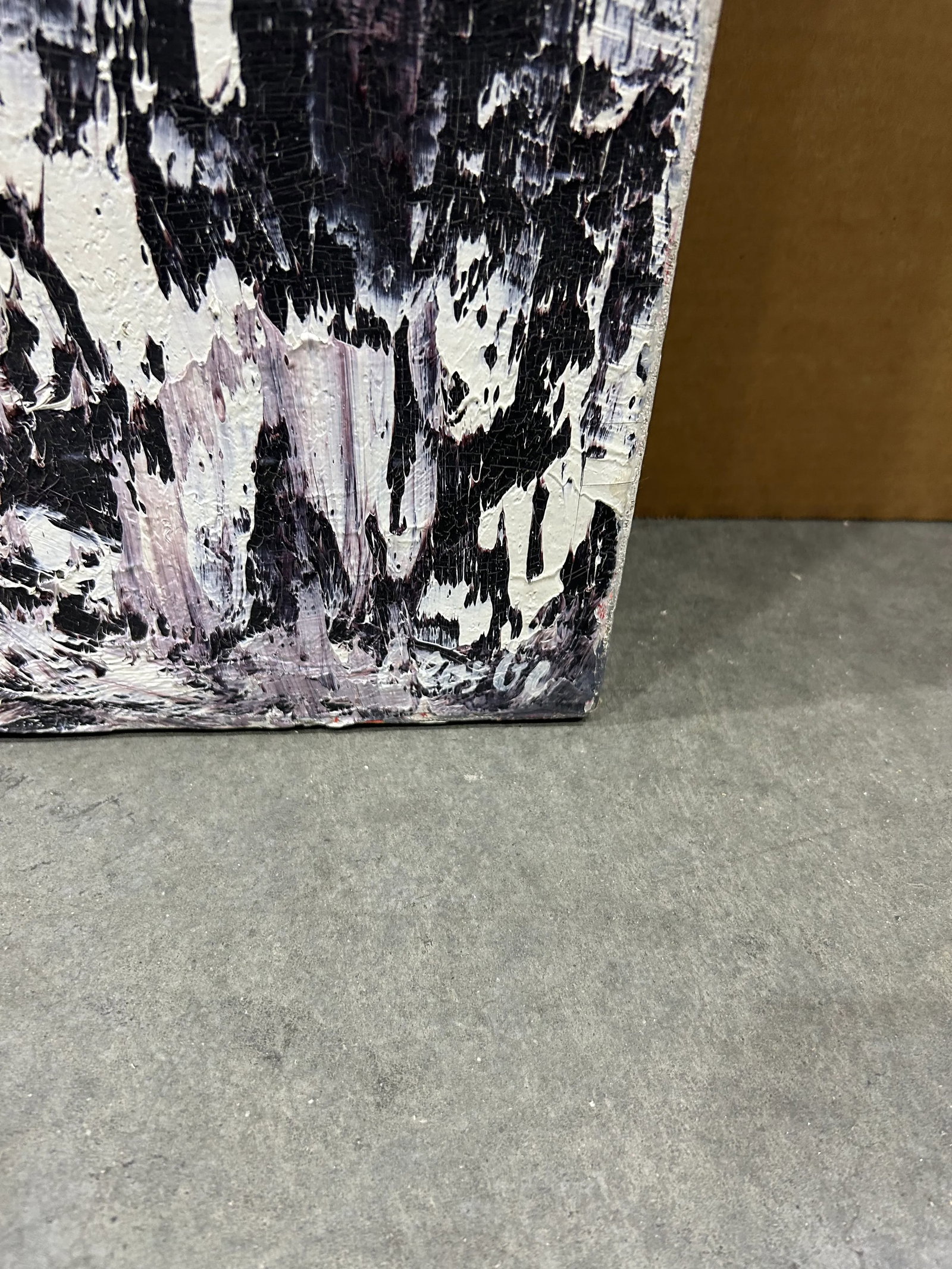 Monumental Abstract Painting With Heavy Impasto by Thomas George - 4
