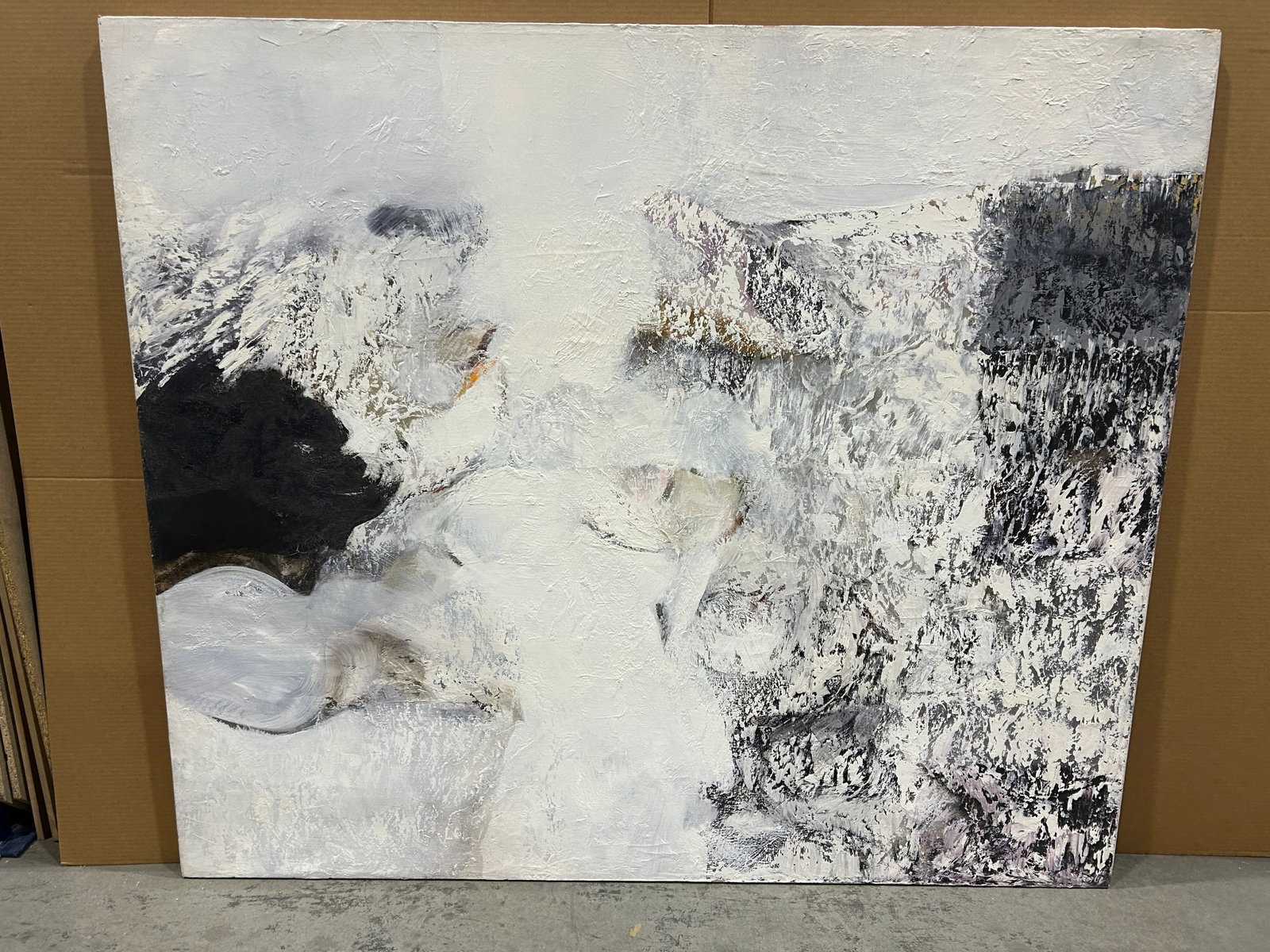Monumental Abstract Painting With Heavy Impasto by Thomas George - 5