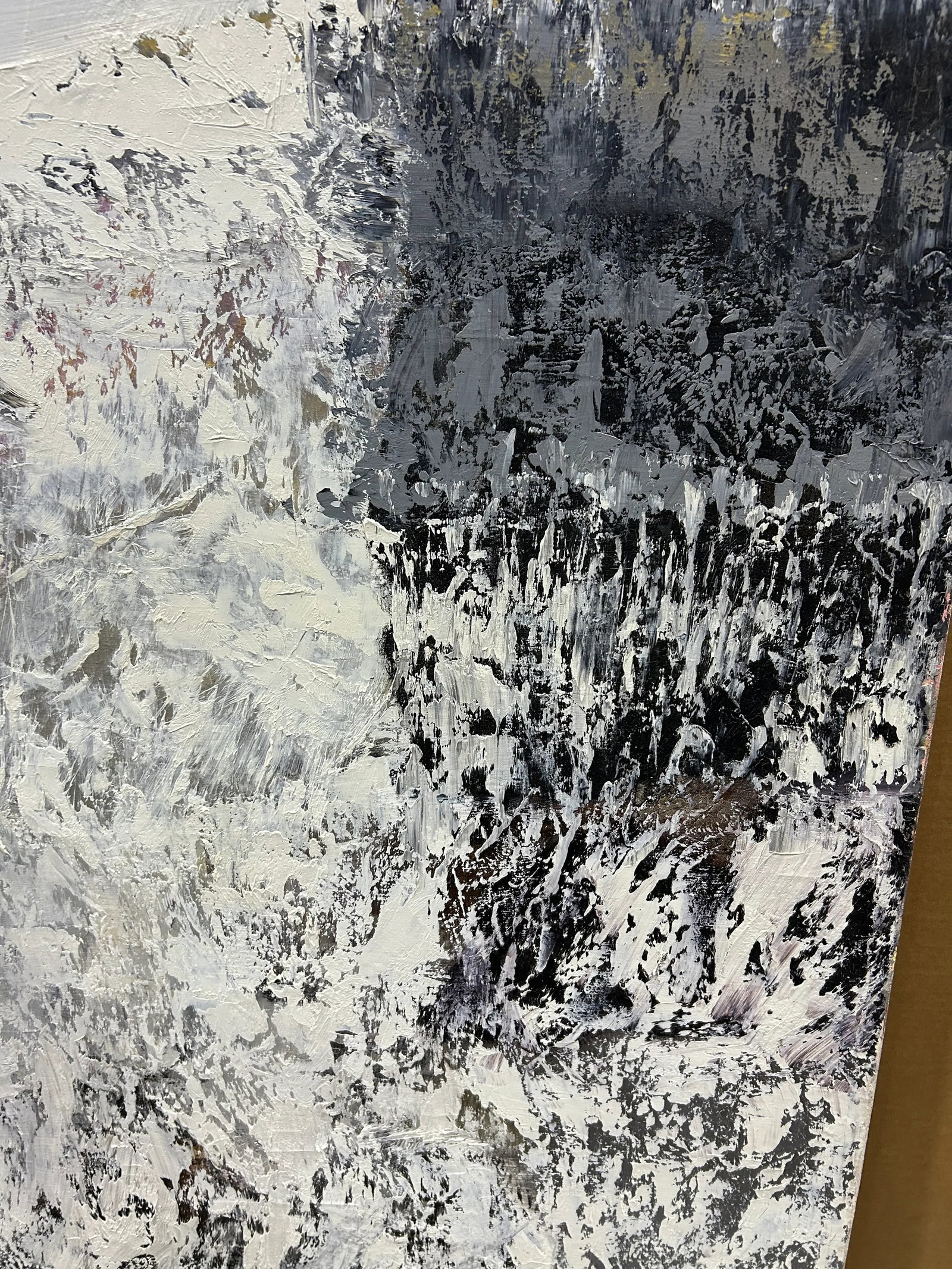 Monumental Abstract Painting With Heavy Impasto by Thomas George - 6