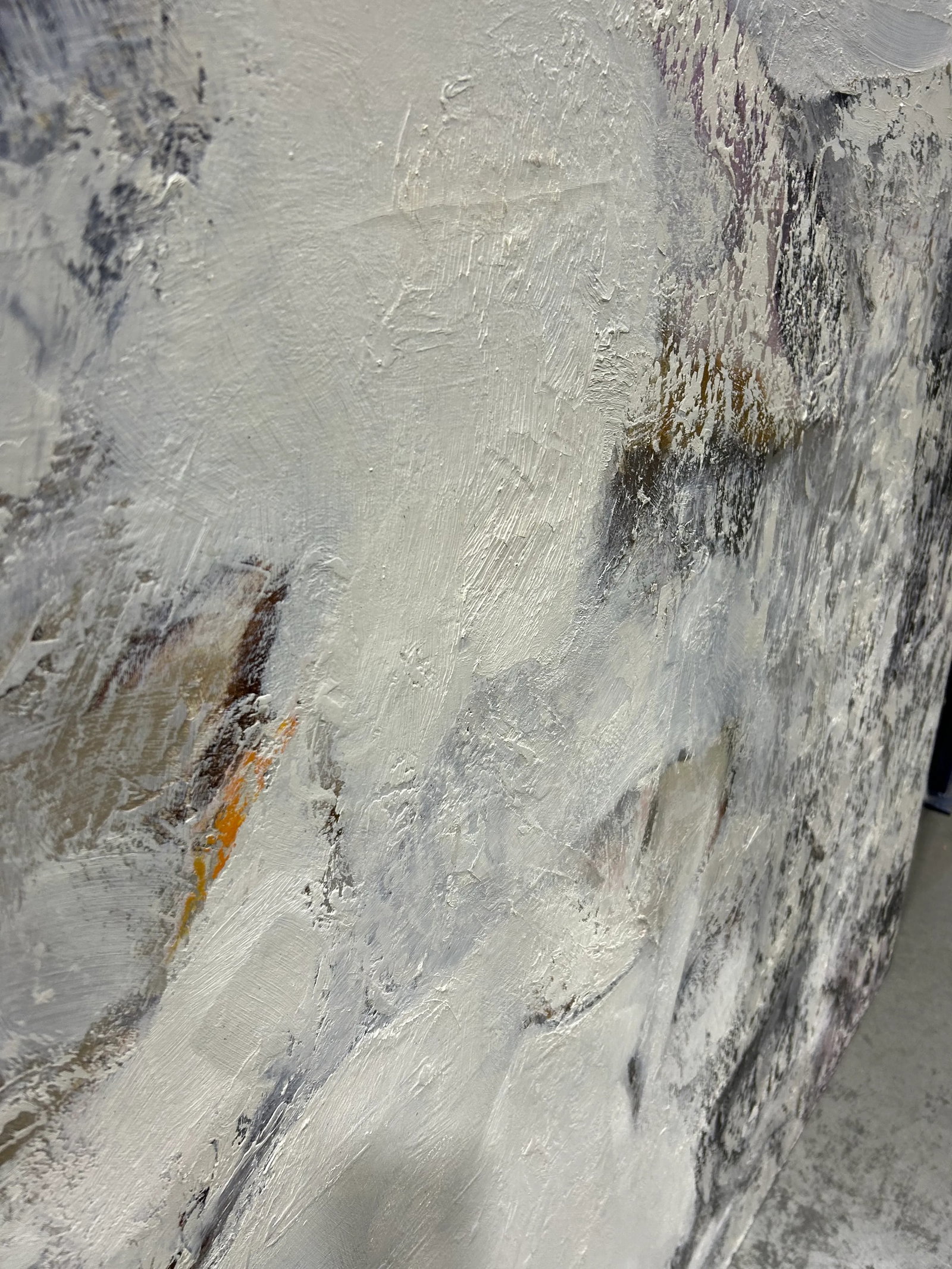 Monumental Abstract Painting With Heavy Impasto by Thomas George - 8