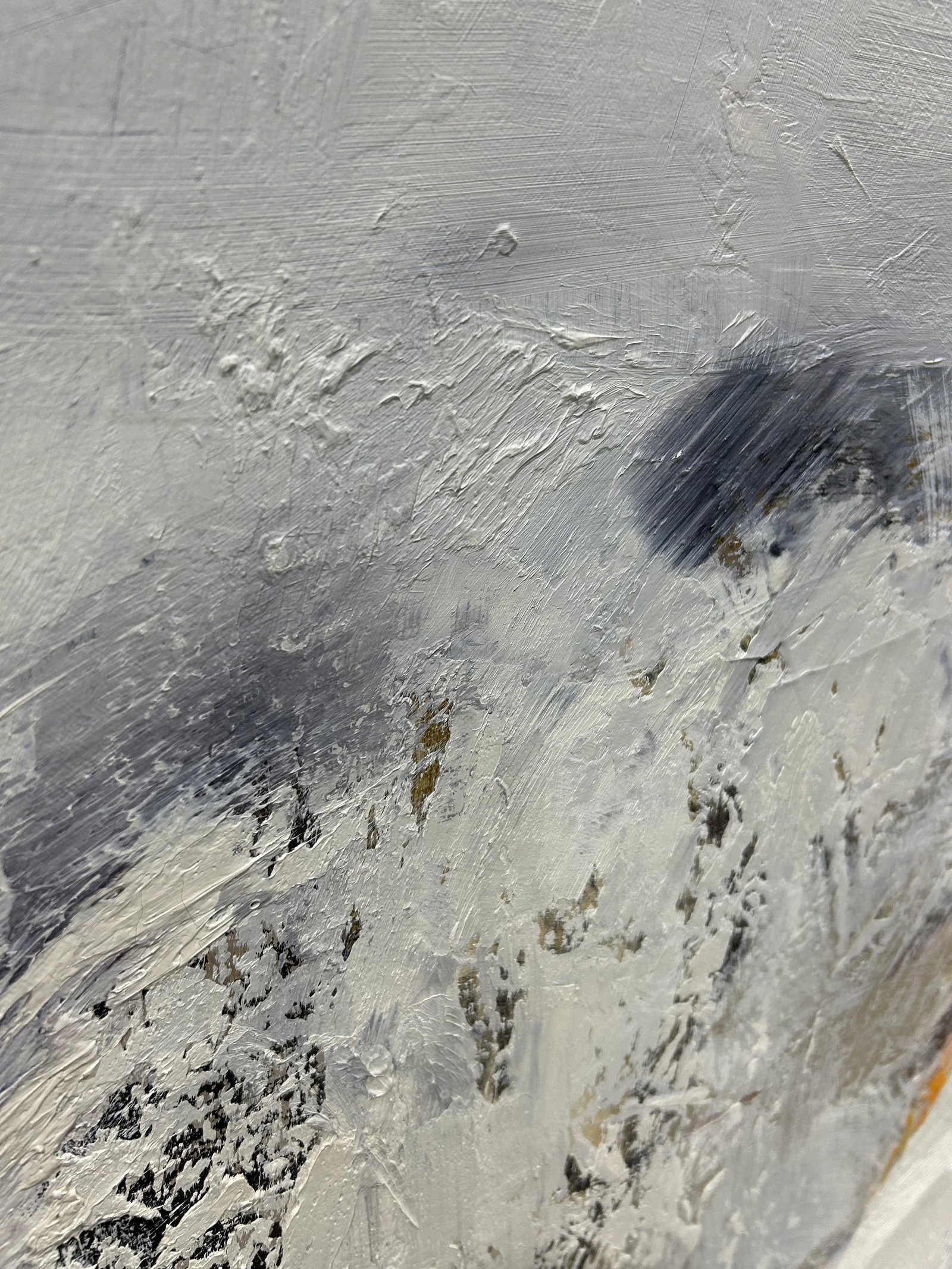 Monumental Abstract Painting With Heavy Impasto by Thomas George - 9