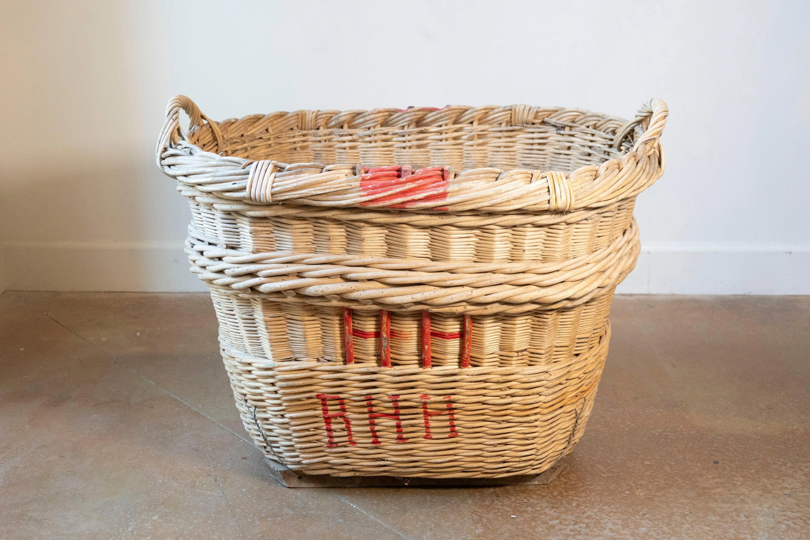 French Champagne Harvesting Basket, c. 1940s - 2