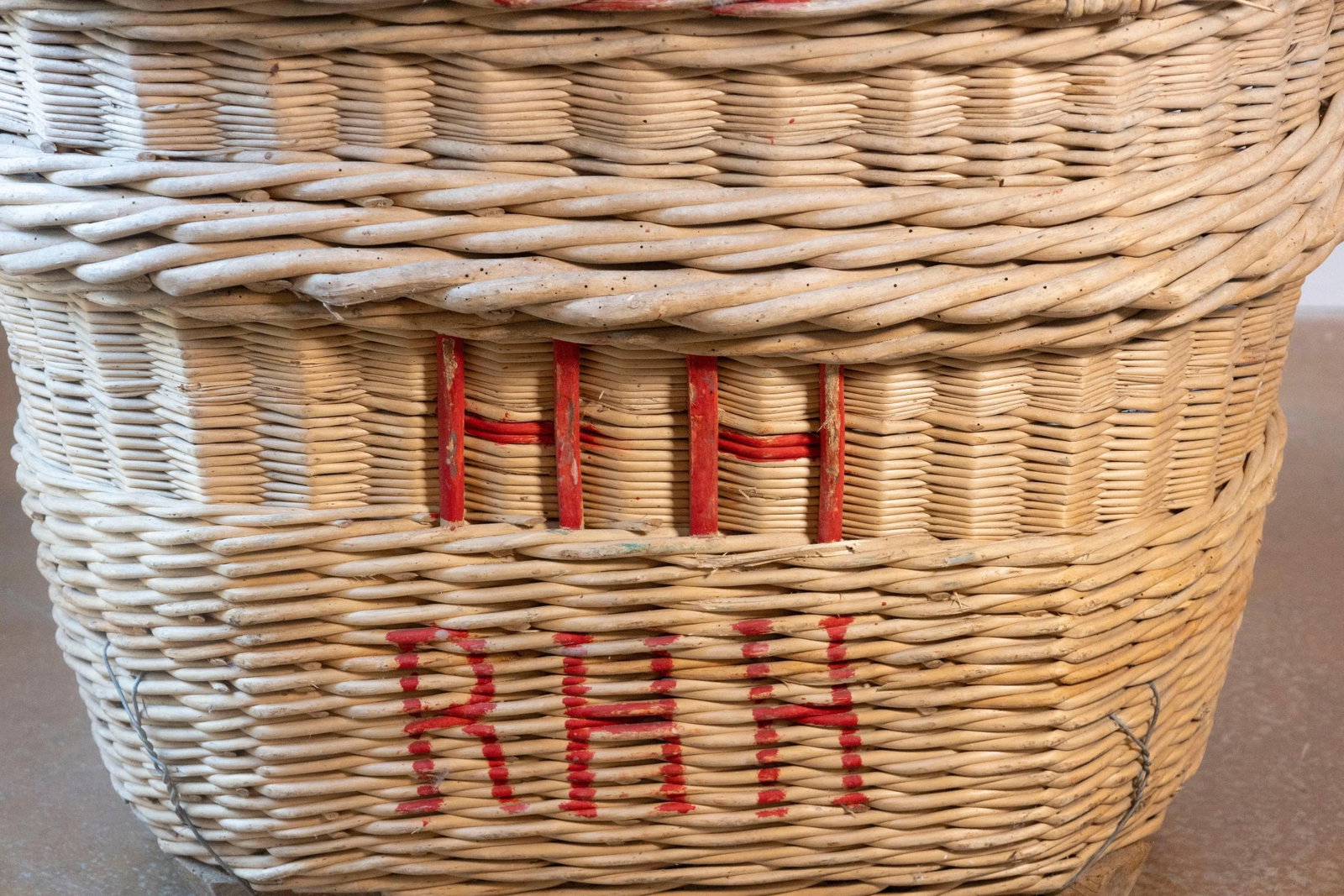 French Champagne Harvesting Basket, c. 1940s - 6