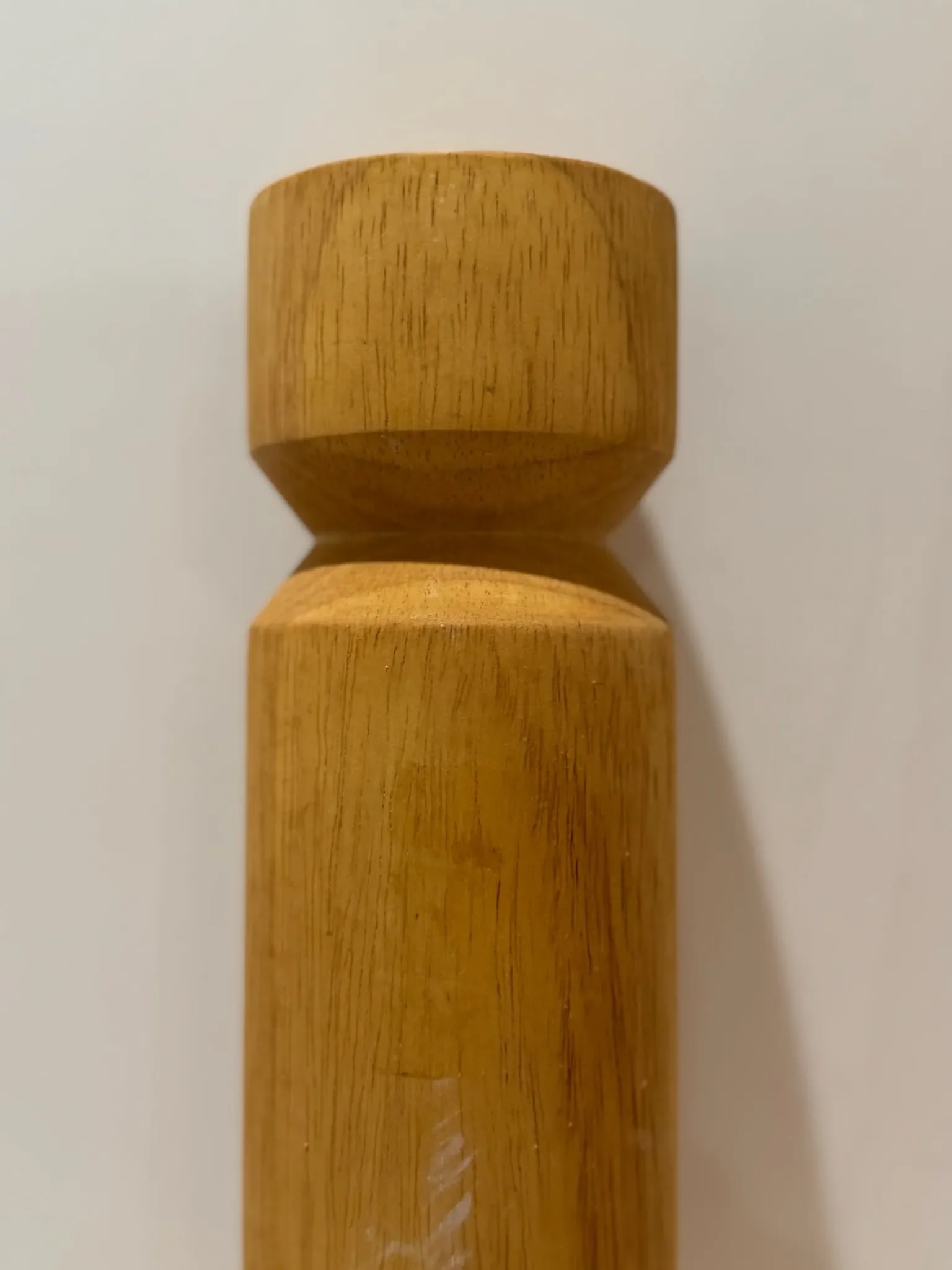 Pair of Mid 20th Century Oversized Blonde Wood Clothespins - 4