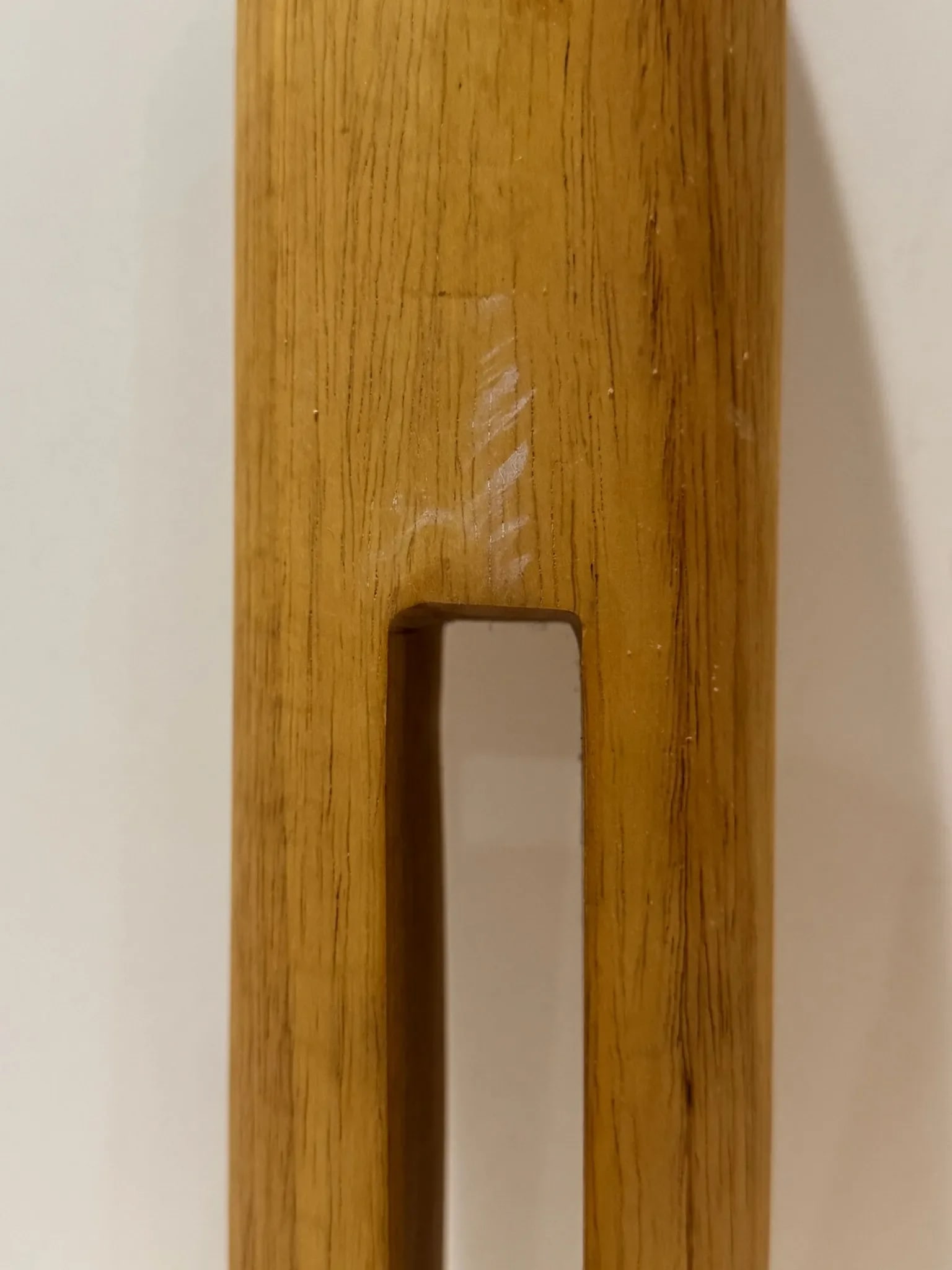 Pair of Mid 20th Century Oversized Blonde Wood Clothespins - 5