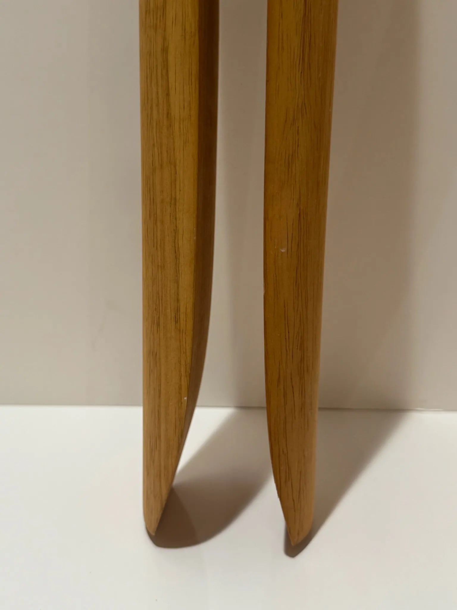 Pair of Mid 20th Century Oversized Blonde Wood Clothespins - 6
