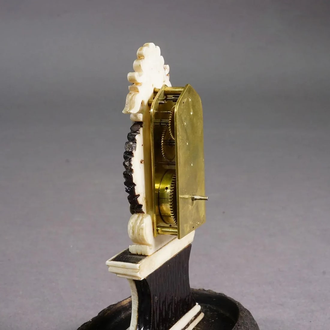 Antique Mantel Clock Under Glass Dome, Ca. 1870 - 8