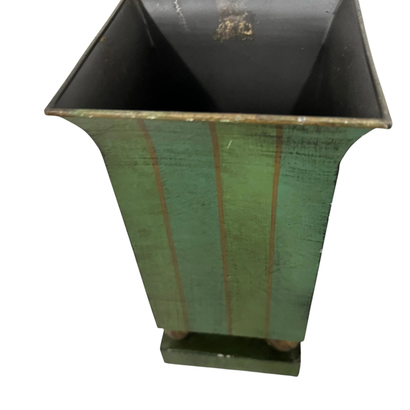 Vintage Metal Tole Vases - A Pair - 3