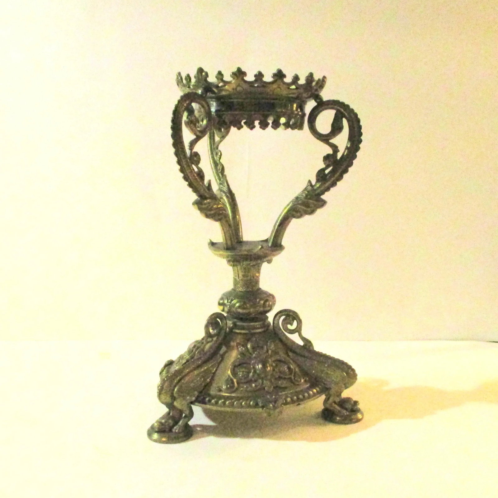 French Bronze Footed Compote Stand Early 20th Century - 8